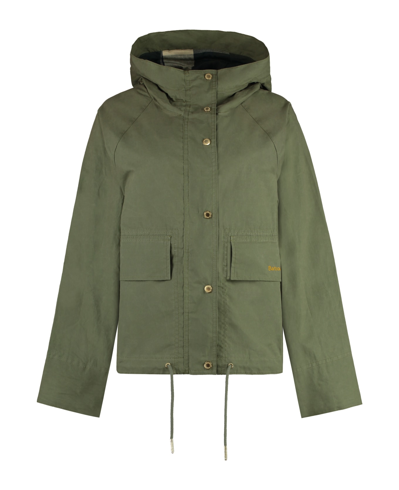 Barbour Nith Hooded Cotton Jacket - green ジャケット