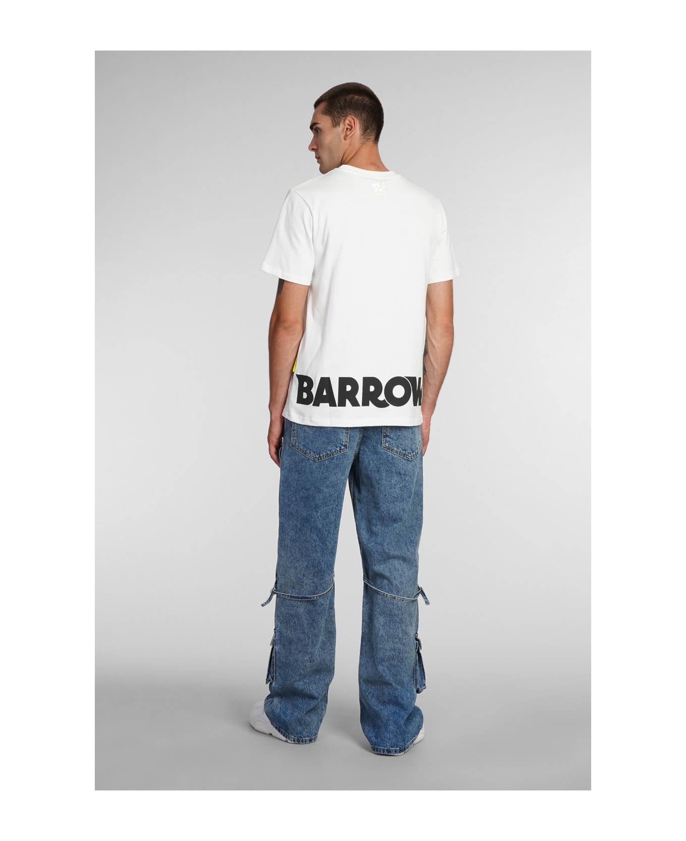 Barrow T-shirt In White Cotton - white
