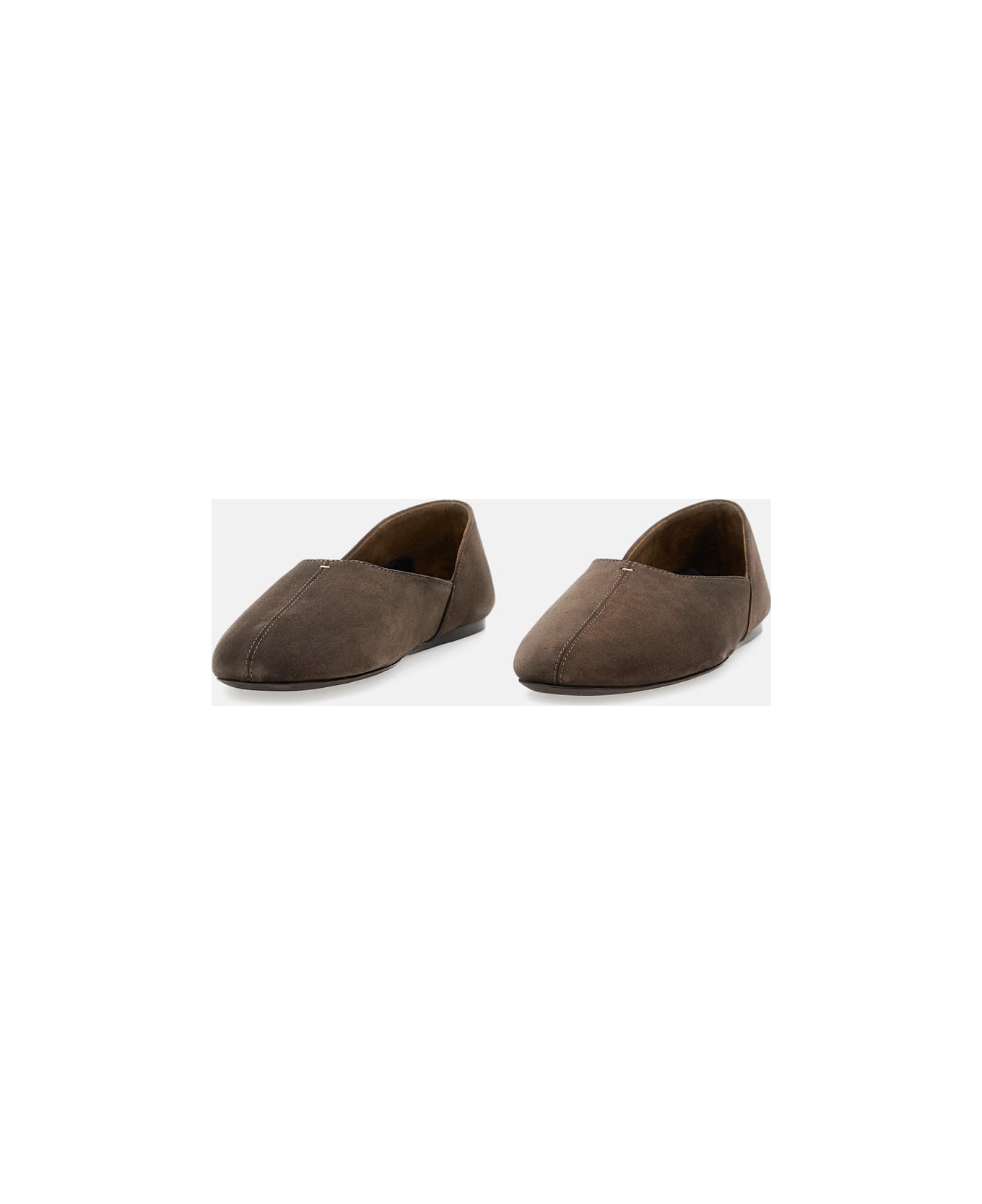 Khaite Jane Flat Ballerina - Brown