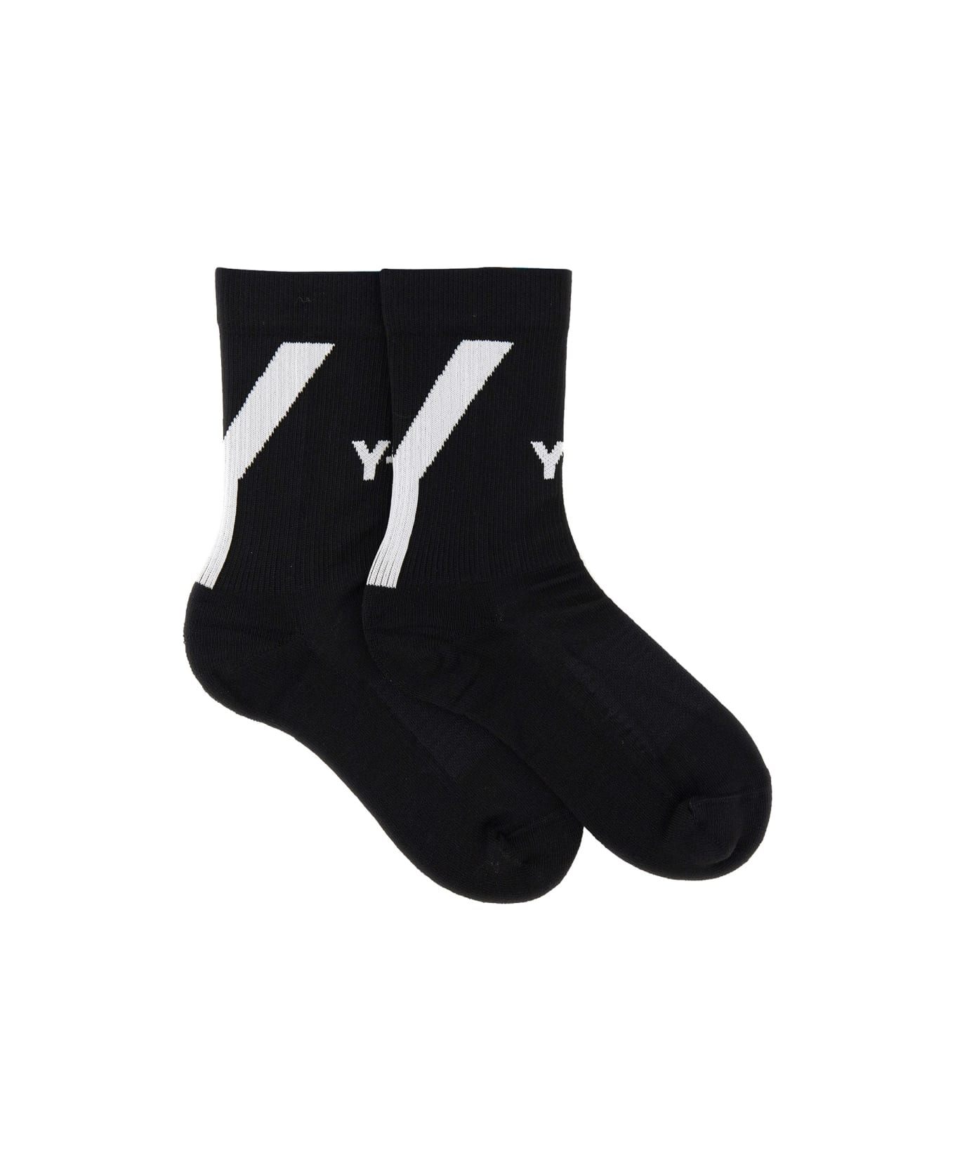 Y-3 Sock With Logo Embroidery - BLACK 靴下