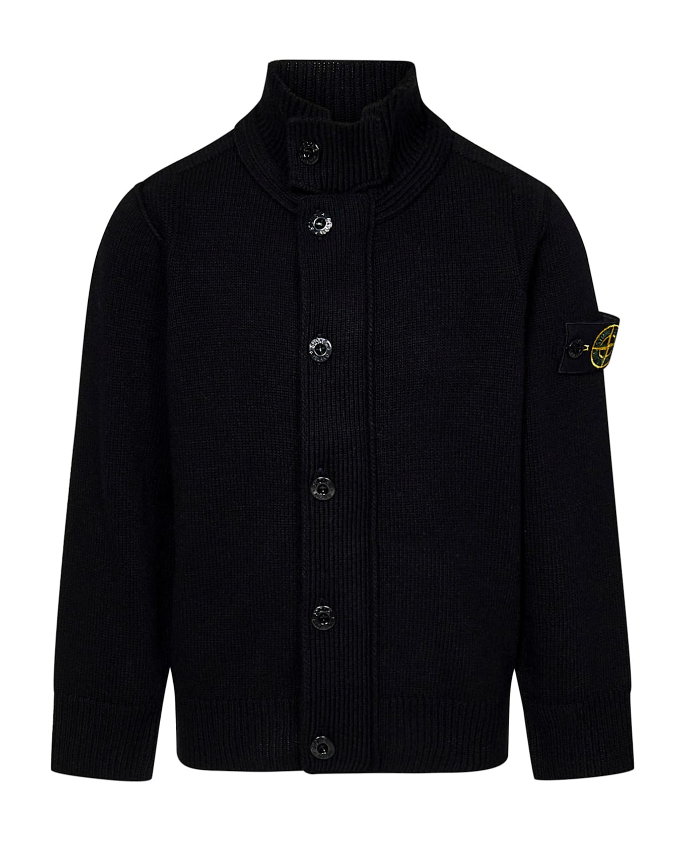 Stone Island Junior Cardigan - Black