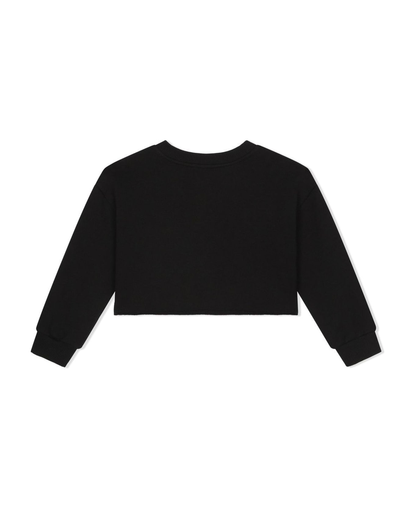 Dolce strapless & Gabbana Black Cotton Sweatshirt - Nero