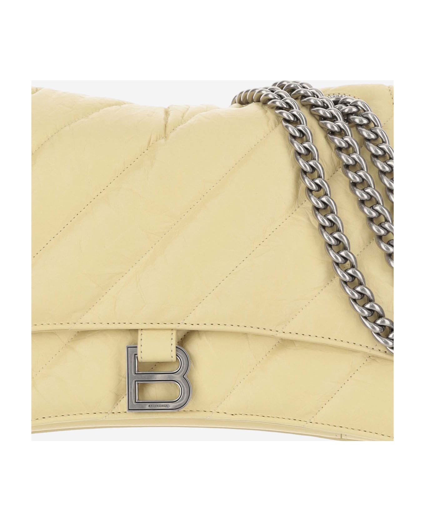 Balenciaga Medium Quilted Crush Chain Bag - Yellow