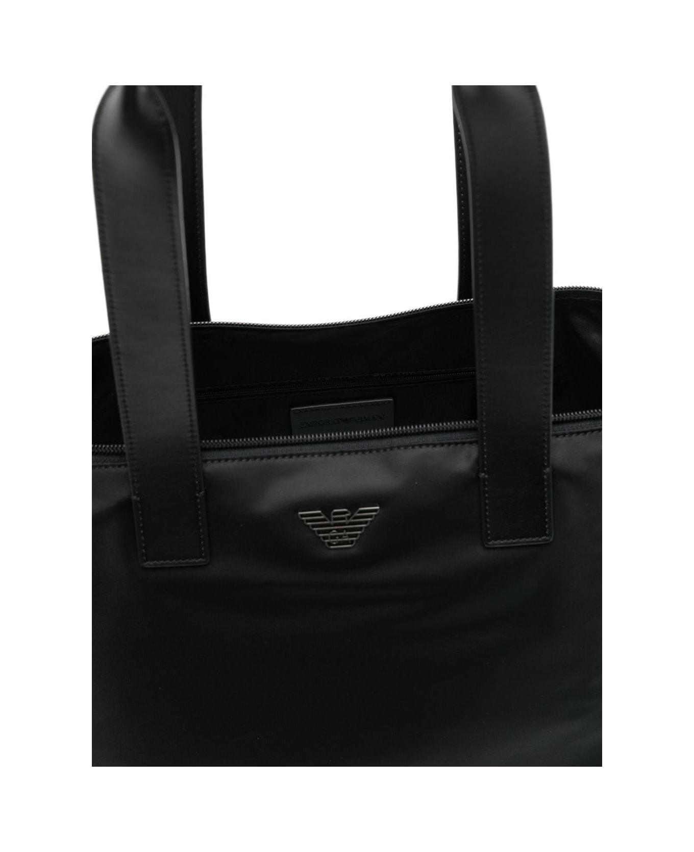 Emporio Armani Nylon Tote Bag - Black