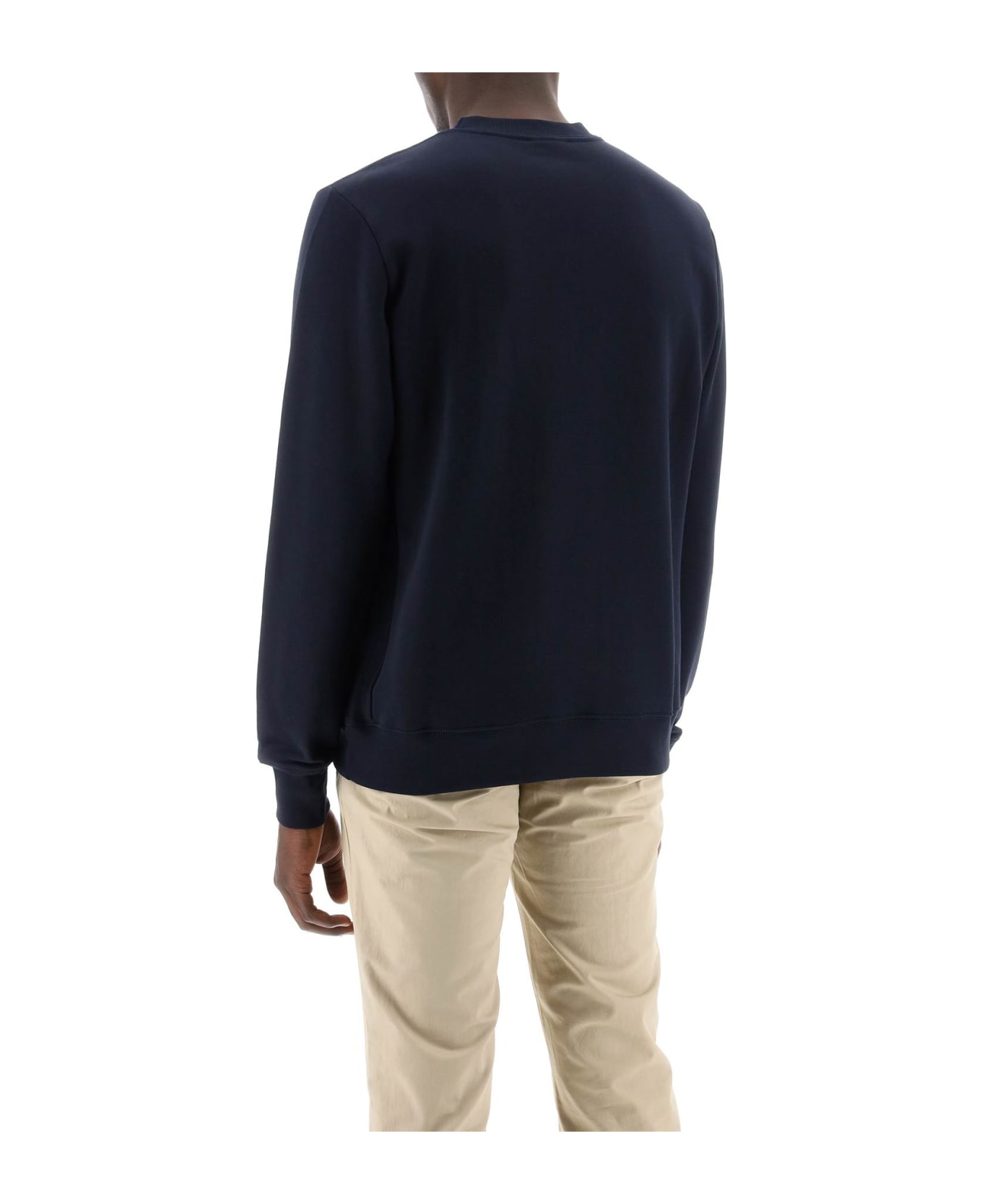 Paul Smith Zebra Logo Sweatshirt In Organic Cotton - VERY DARK NAVY (Blue)
