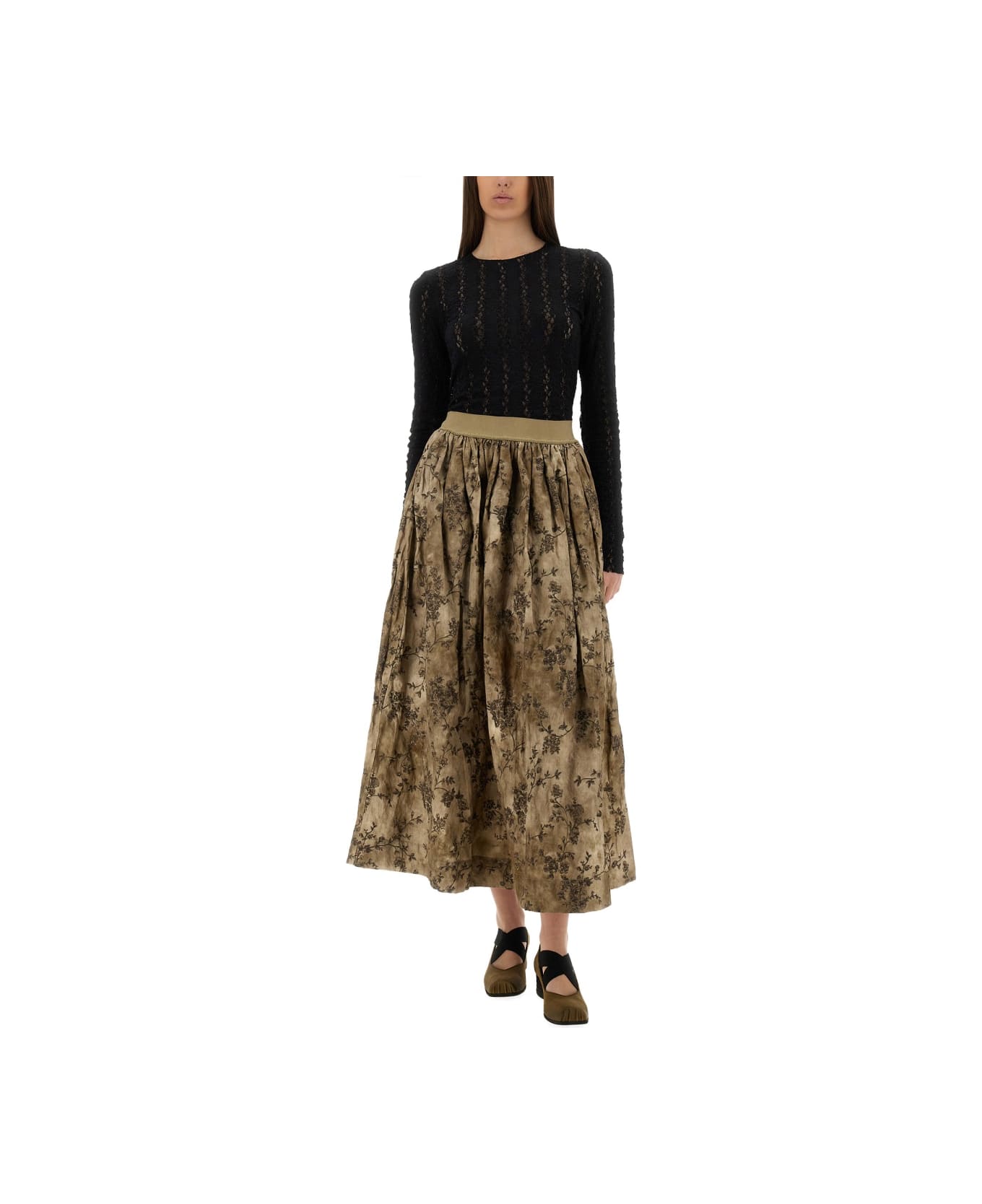 Uma Wang "gillian" Skirt - WHITE