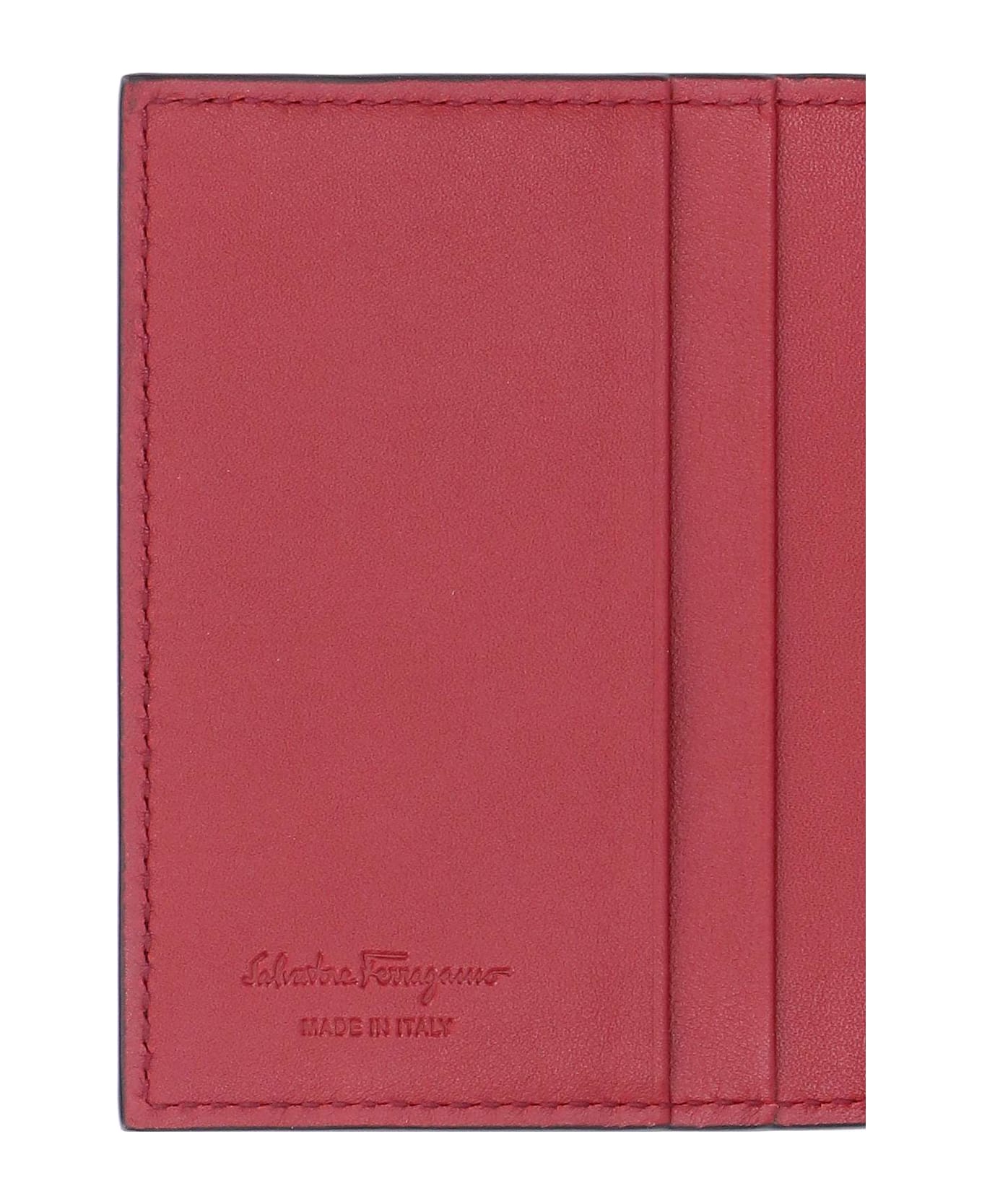 Ferragamo Salvatore Ferragamo - 'gancini' Bi-fold Card Holder - Black  