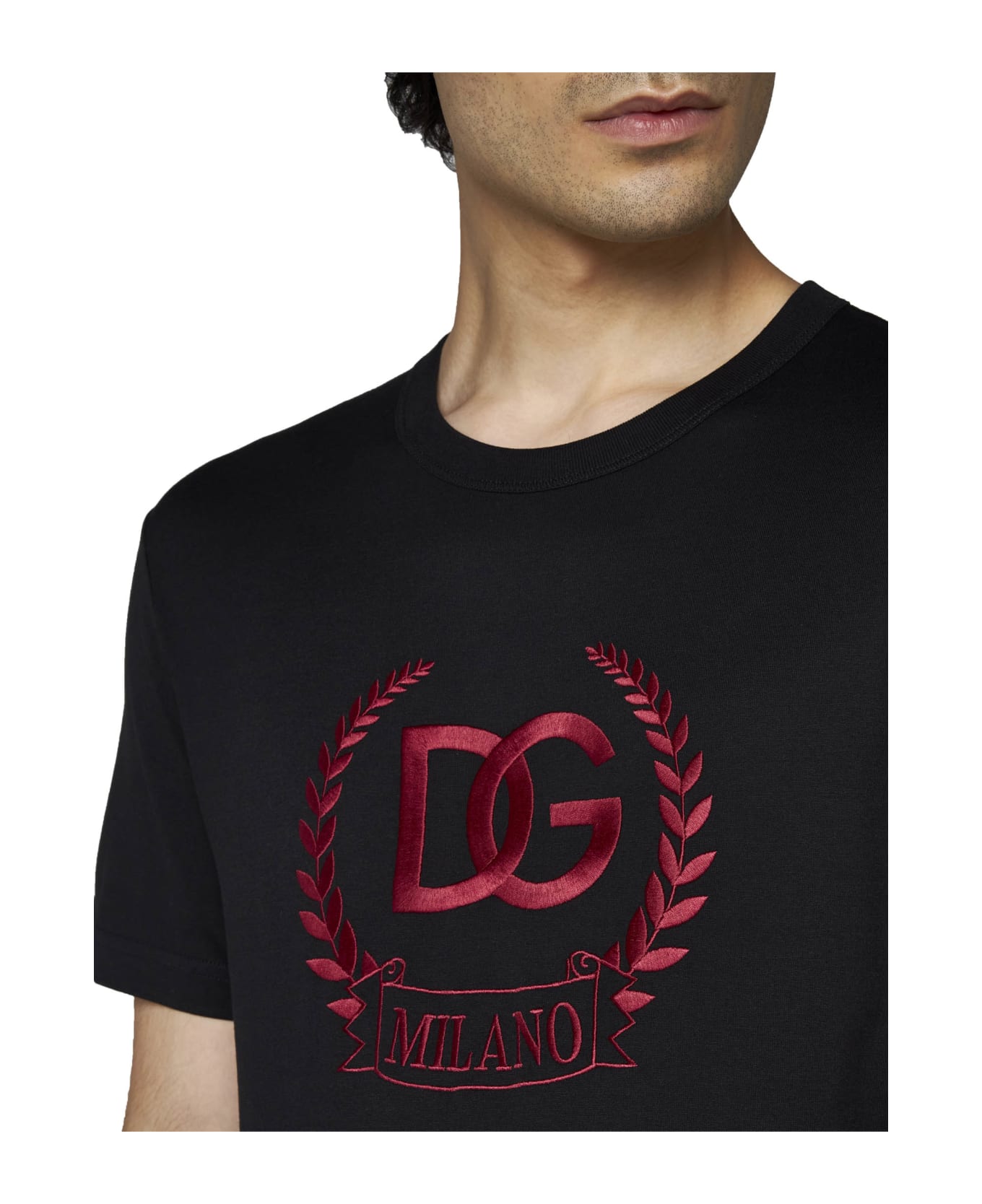 Dolce & Gabbana Logo Milano T-shirt - Black シャツ