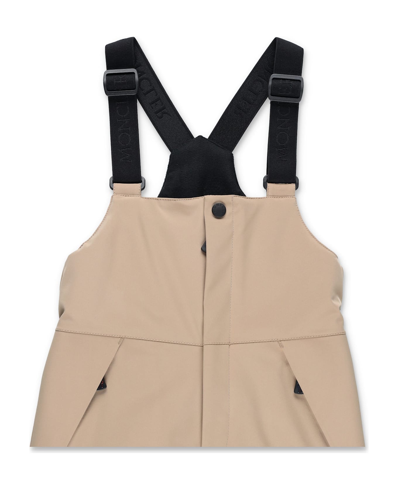 Moncler Grenoble Kids Beige Ski Bib Pants - BEIGE