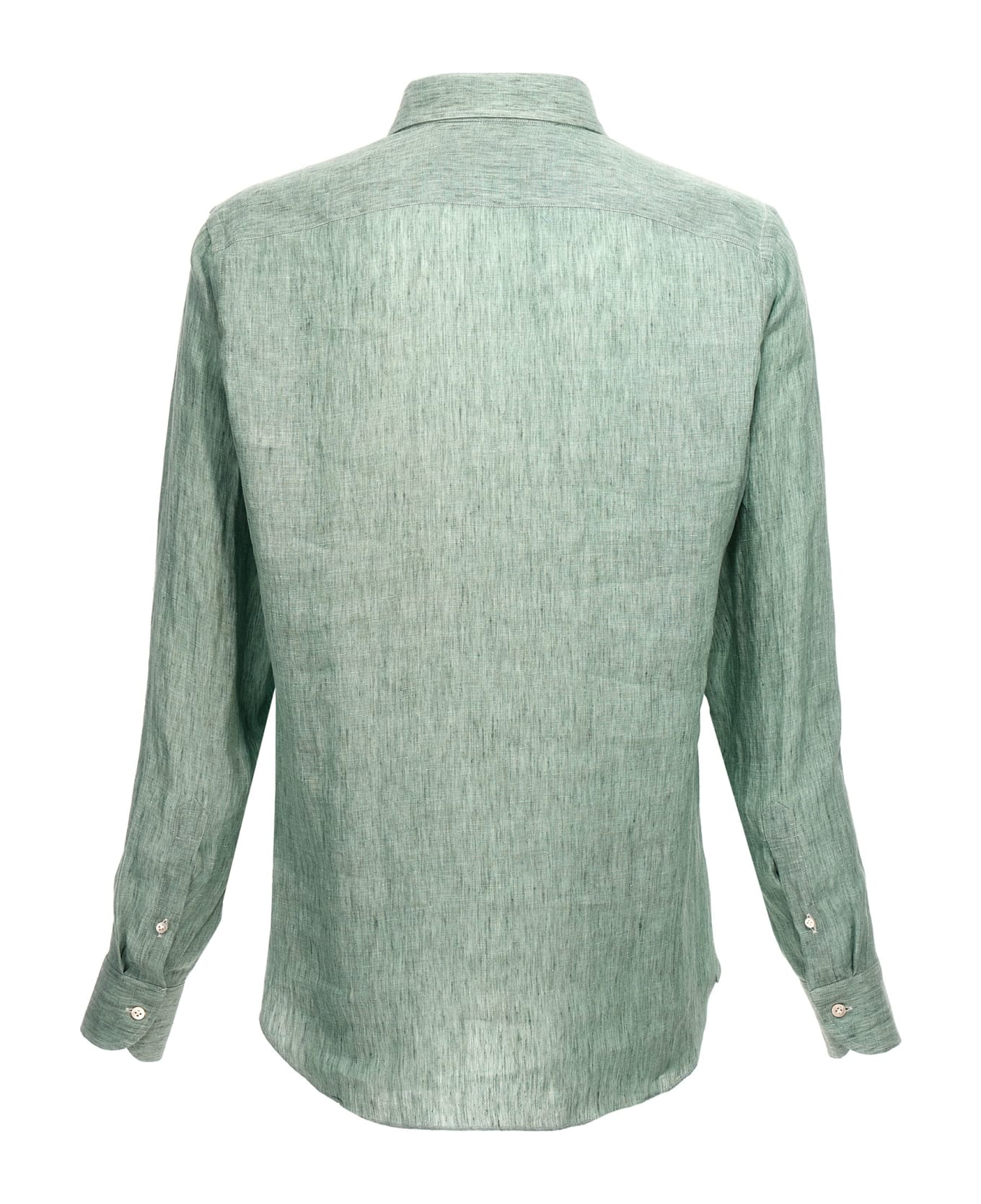 Borriello Napoli Linen Shirt - Green シャツ