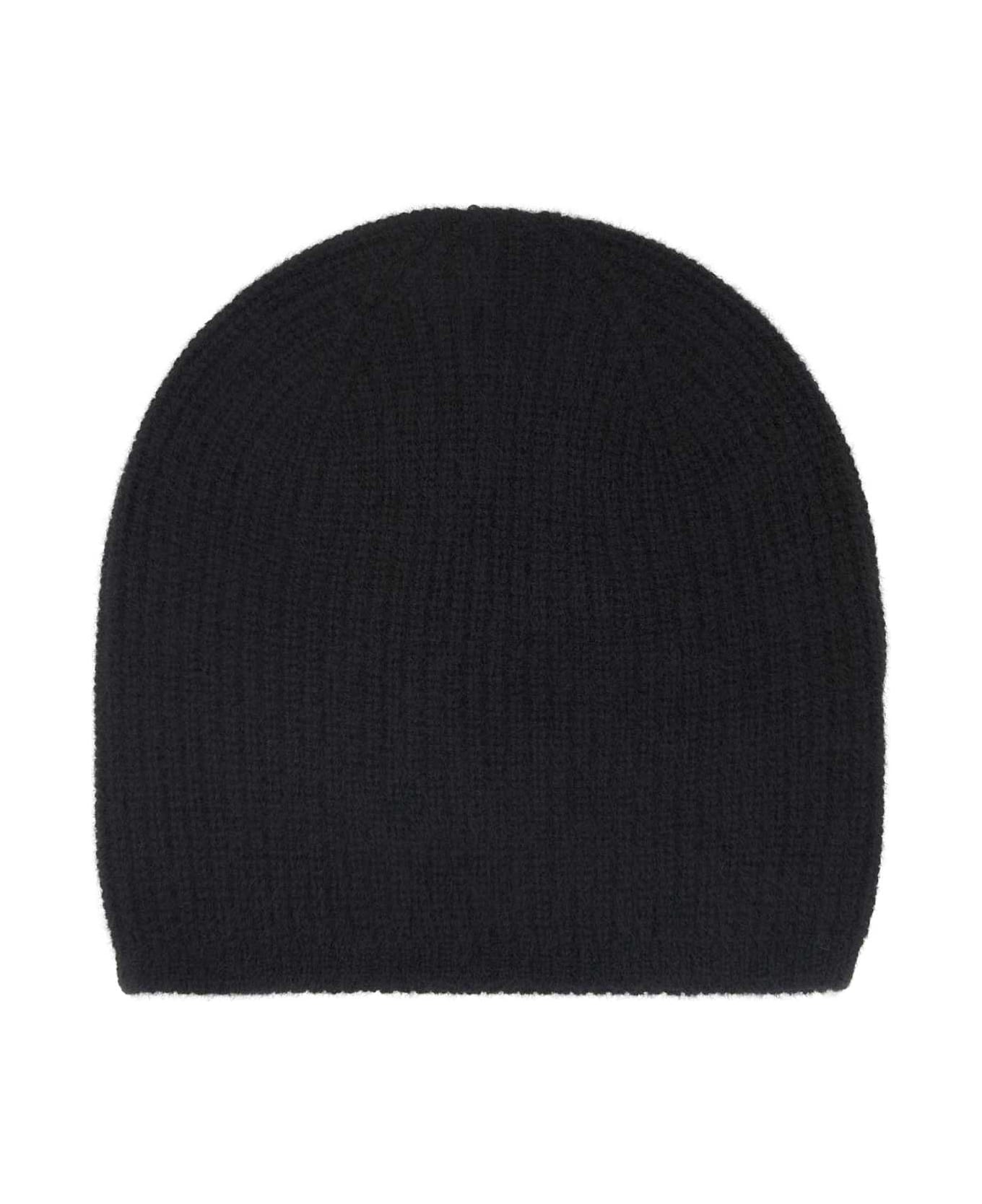 Loulou Studio Black Cashmere Flyn Beanie Hat - BLACK