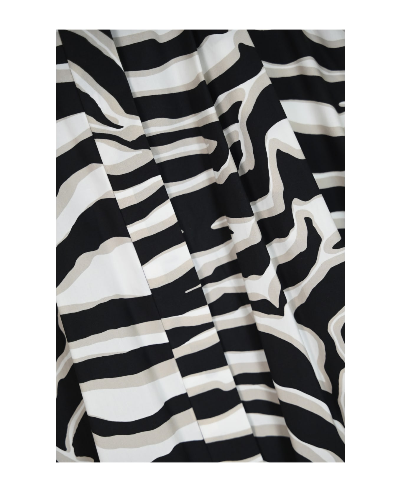 Max Mara Studio Zebra-print 'nichols' Cotton Skirt - Zebra スカート