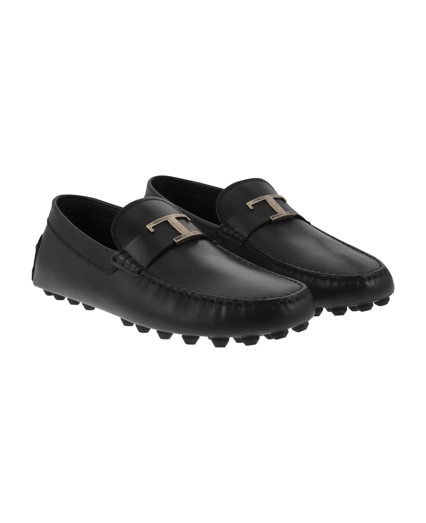 Tod's Moccasin With Macro Rubbers - Black