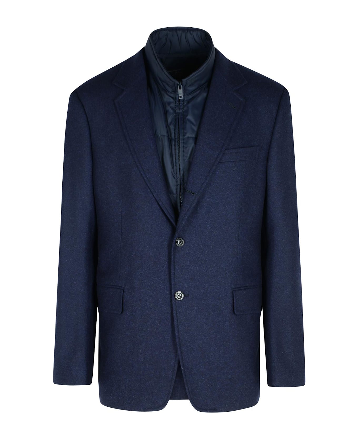 Fay 'db' Navy Polyamide Jacket - Indigo