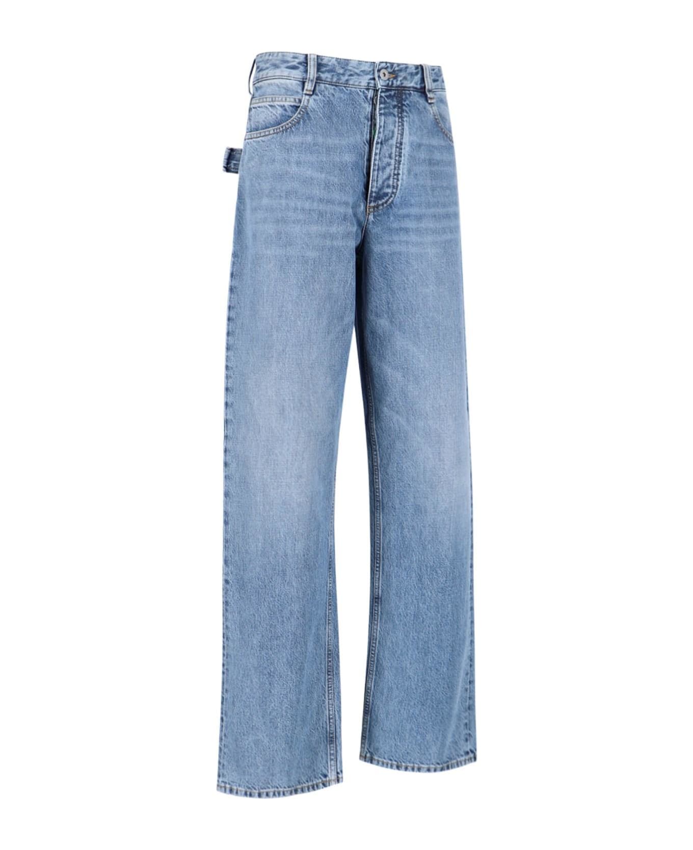 Bottega Veneta Men's Regular Cotton Jeans Blue