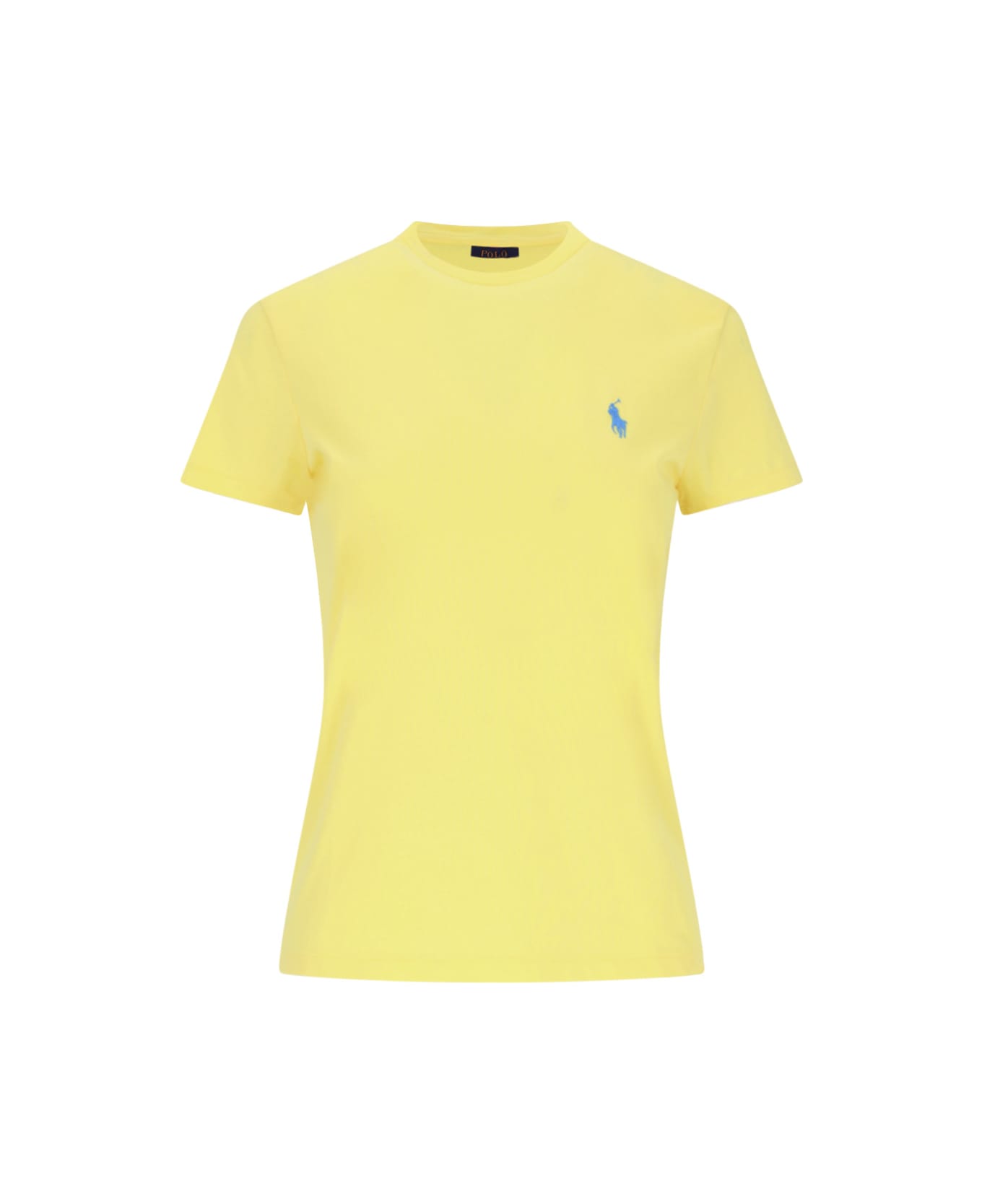 Polo Ralph Lauren Logo Round Neck T-shirt - Yellow Tシャツ