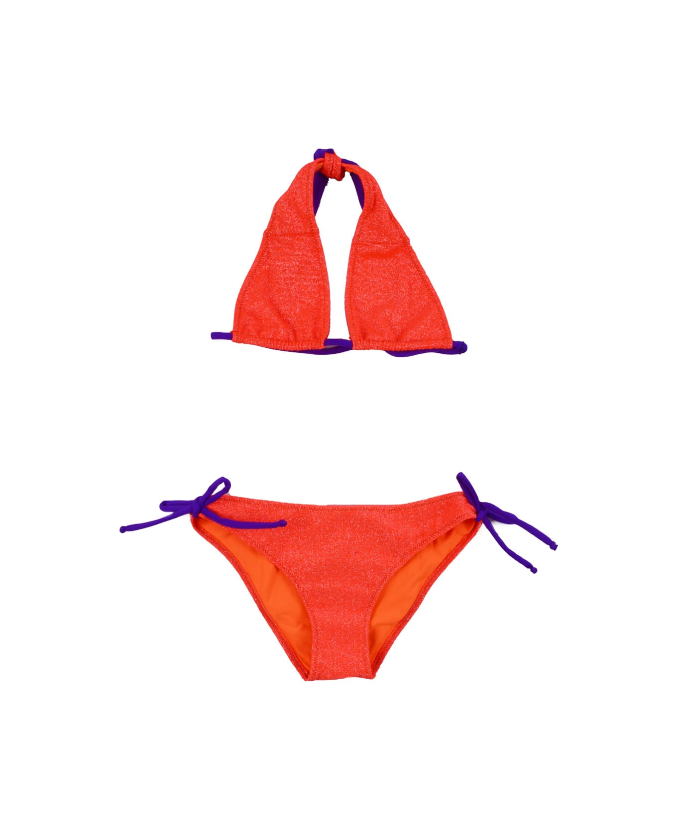MC2 Saint Barth Bikini Swimsuit With Glitter - Orange