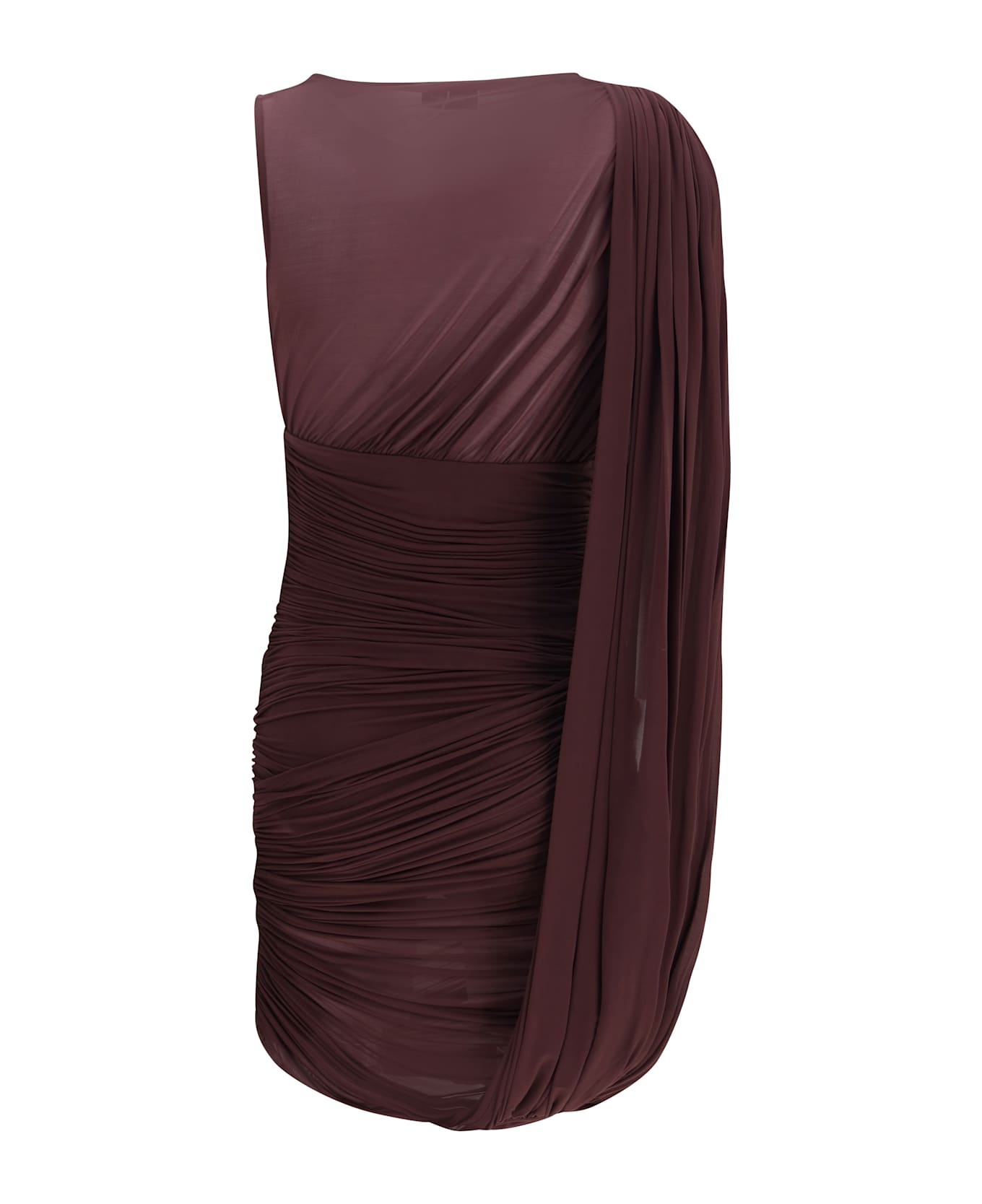 Magda Butrym Sheer Draped Mini Dress