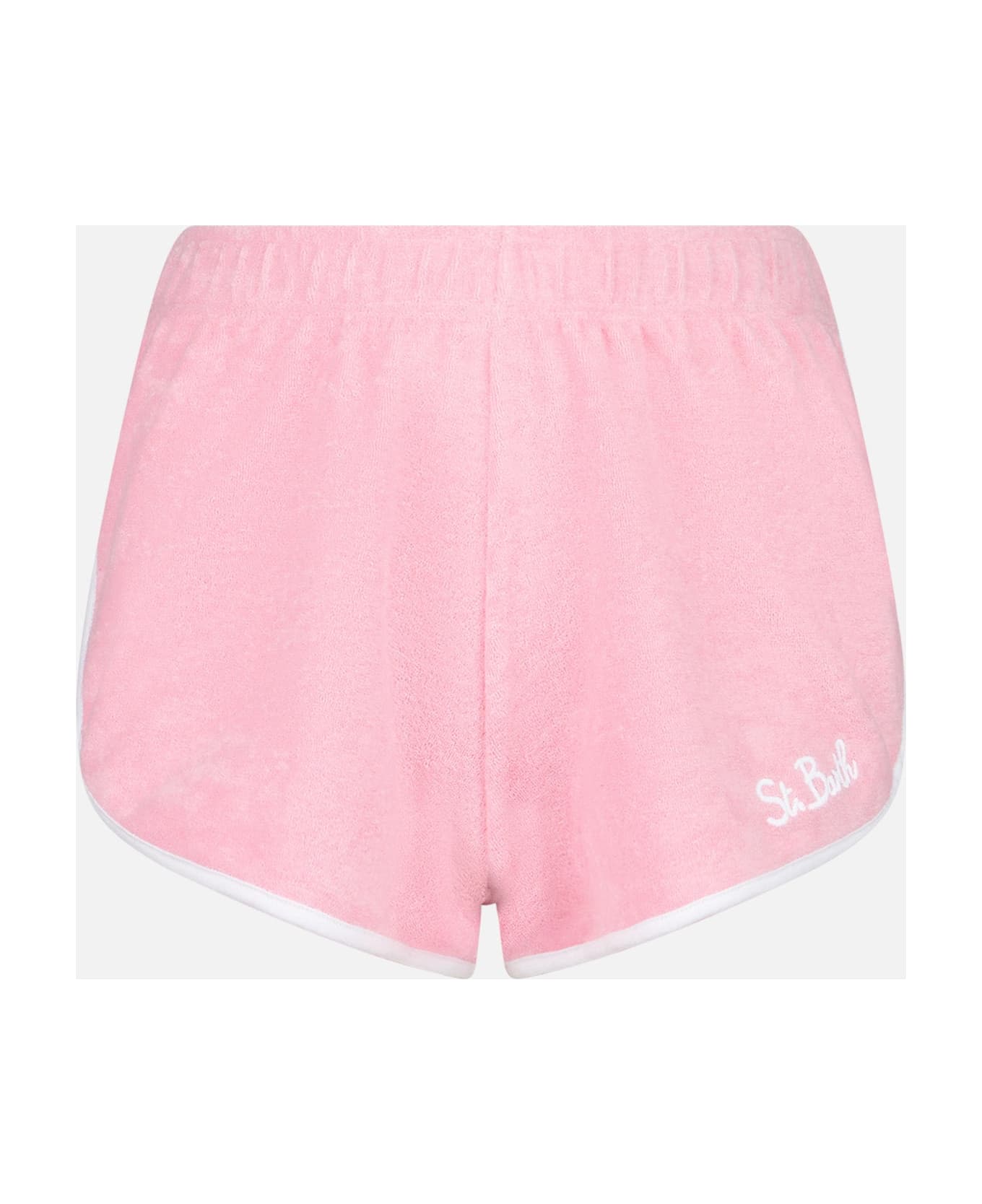 MC2 Saint Barth Woman Pink Terry Shorts With Piping | Melissa Satta Special Edition - PINK ショートパンツ