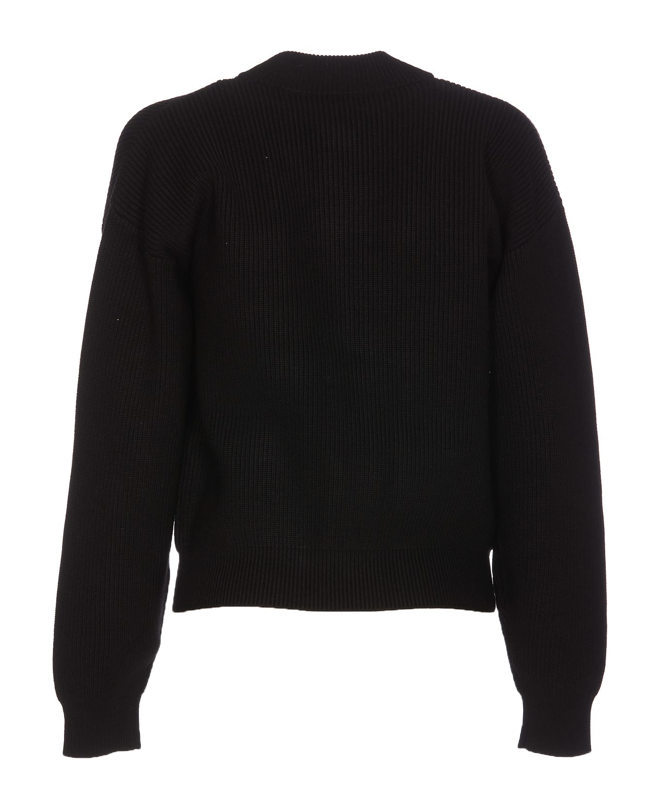 Elisabetta Franchi Knit Zip Sweater - Black カーディガン