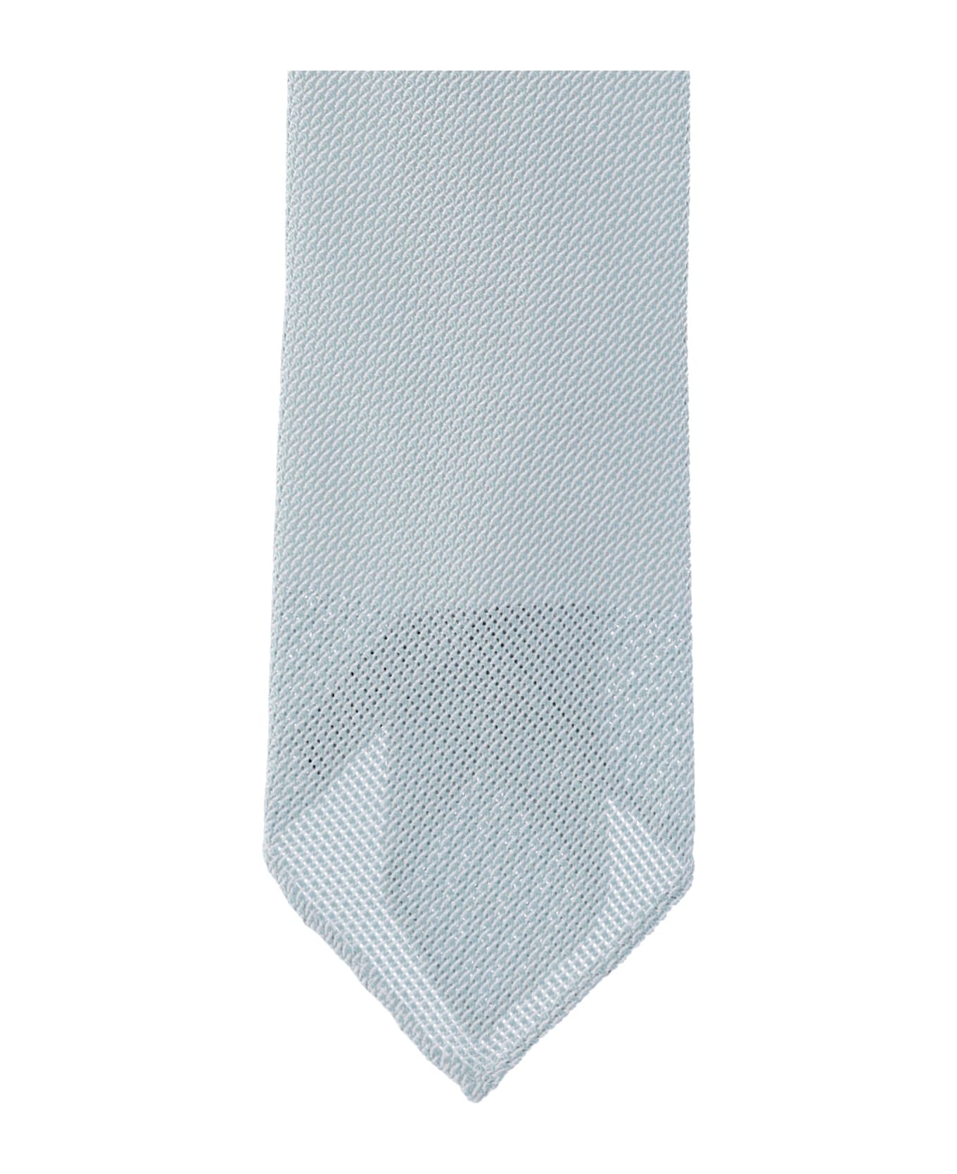 Cesare Attolini Silk Tie - Light Blue