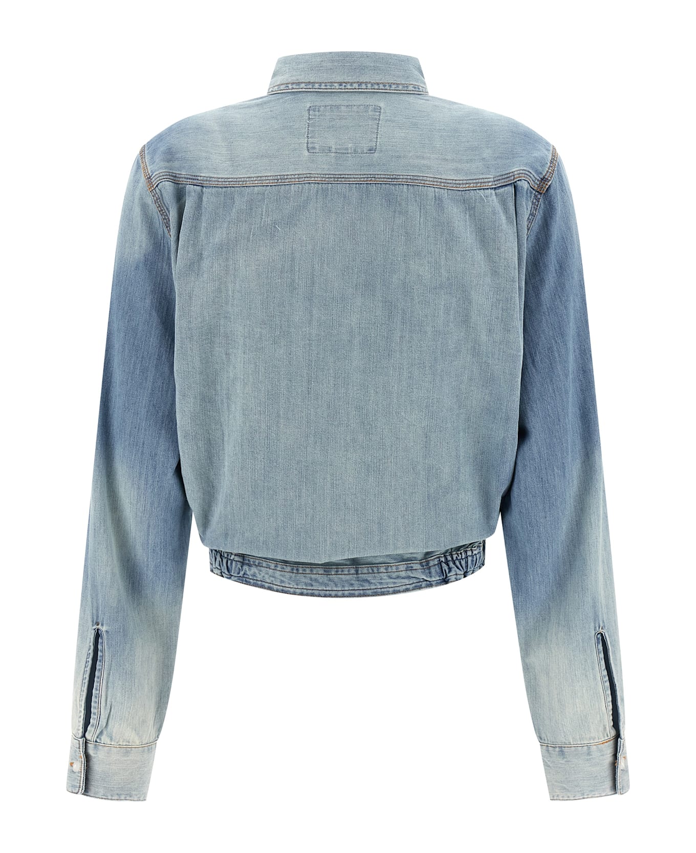 R13 
wrap Around
 Shirt - Light Blue