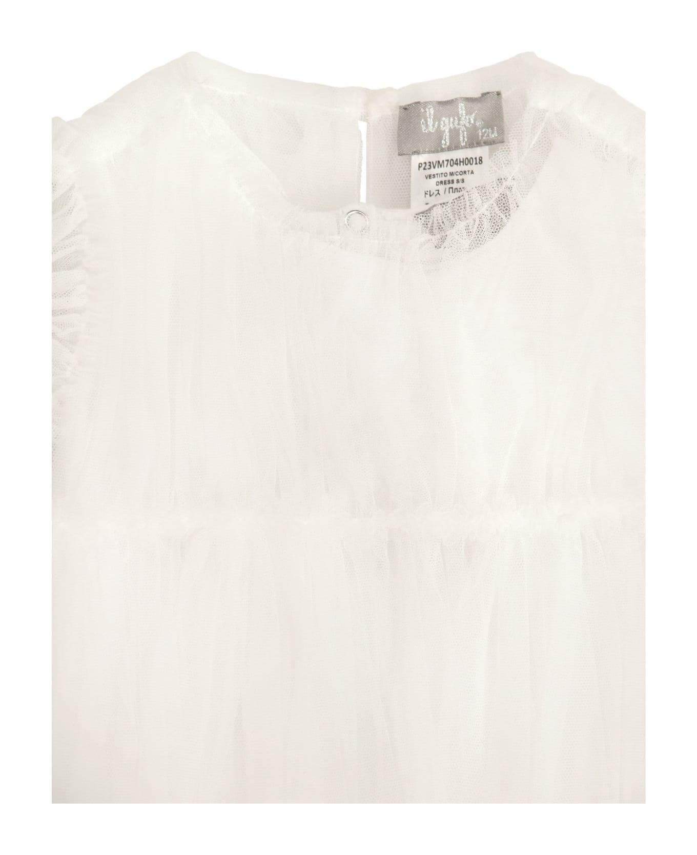 Il Gufo Tulle Baby Dress - White ワンピース＆ドレス