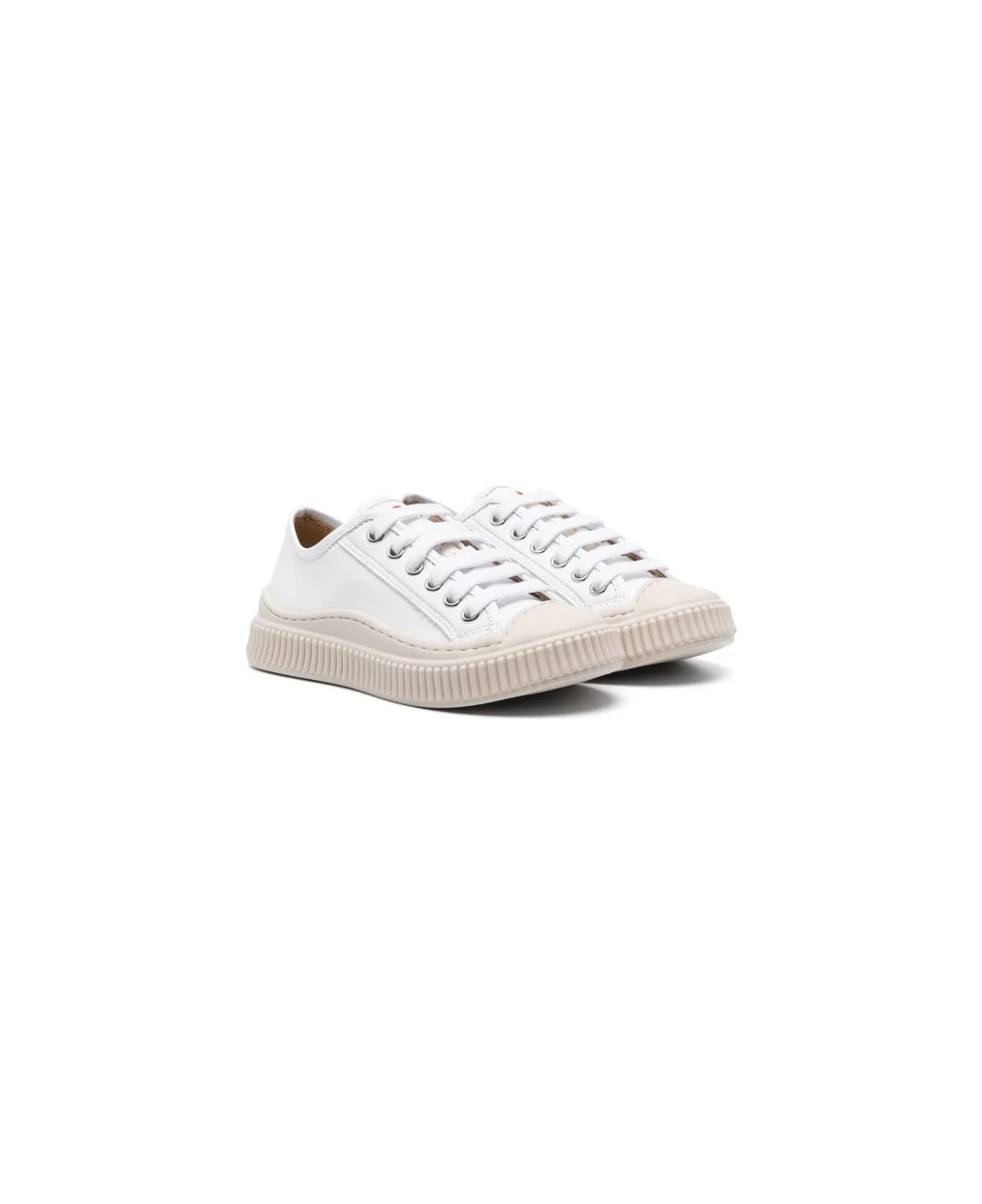 Marni Sneakers Con Ricamo - White