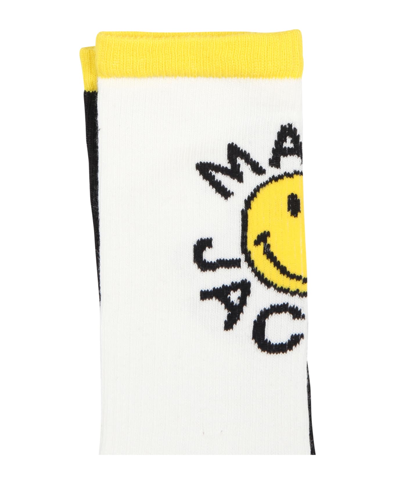 Little Marc Jacobs Multicolor Socks For Kids With Smiles - Multicolor シューズ