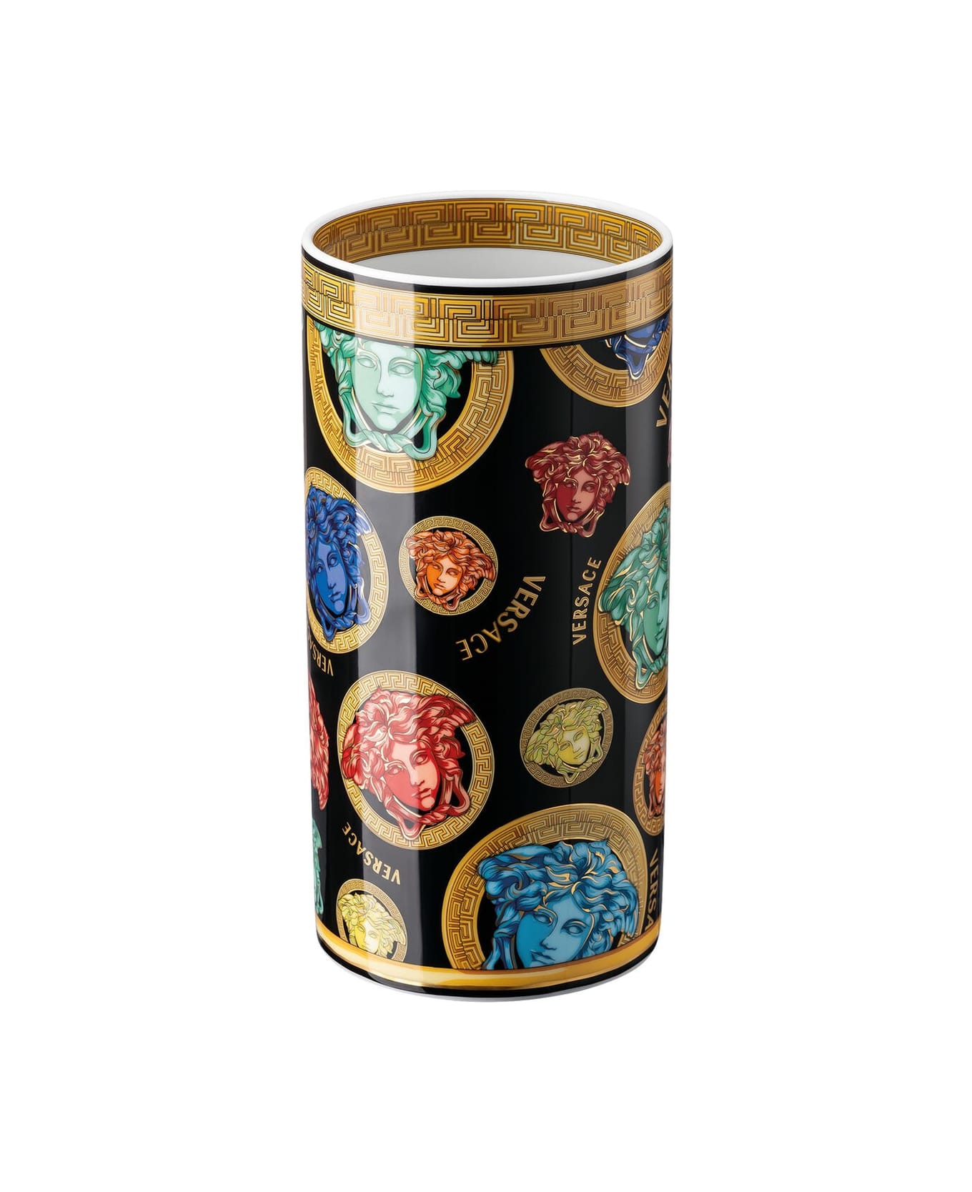 Versace Vaso Medusa Amplified Multicolour Cm 24 - Nero