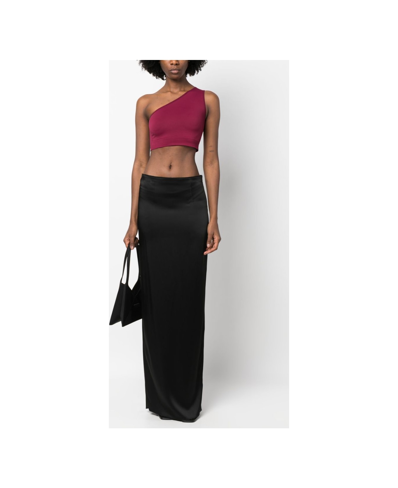 Rick Owens Knitted One-shoulder Bandeau Top - Fuchsia