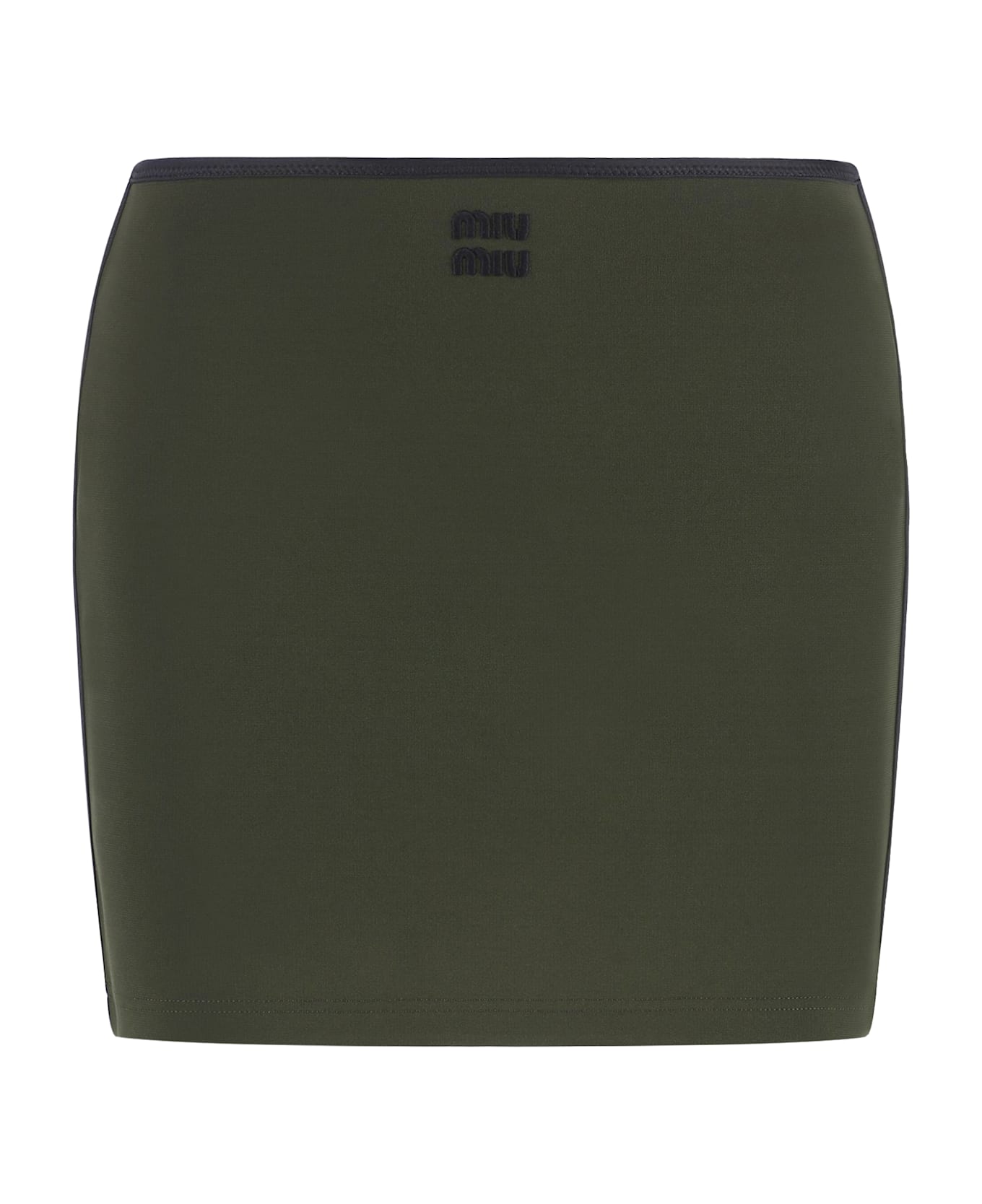 Miu Miu Viscose Blend Mini-skirt - green
