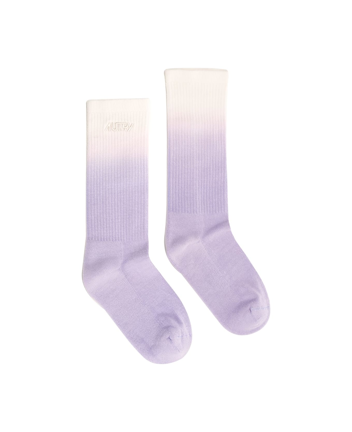 Autry Degradè Socks In Cotton Blend - Multicolor 靴下＆タイツ