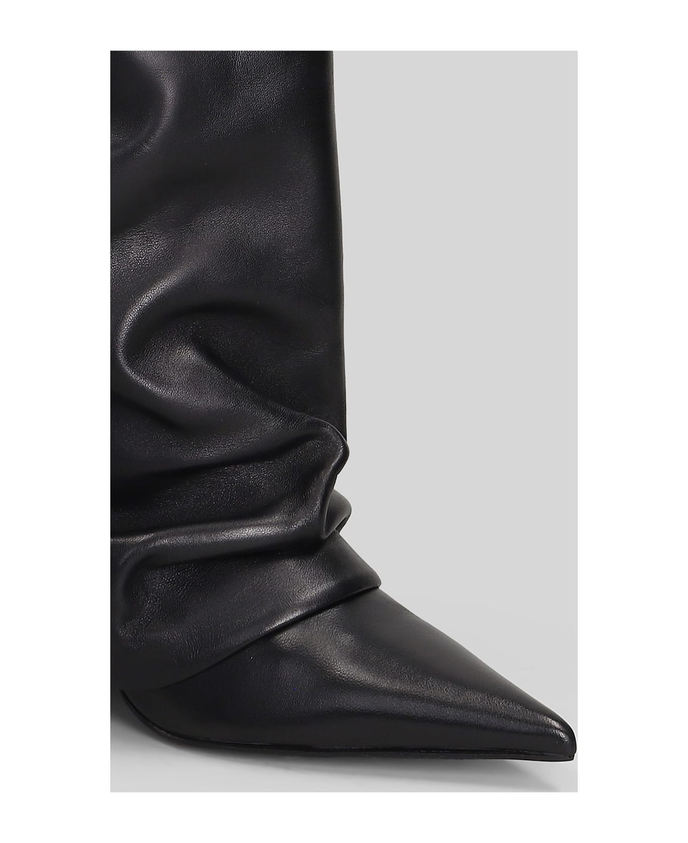 Aldo Castagna Irina High Heels Boots In Black Leather - black