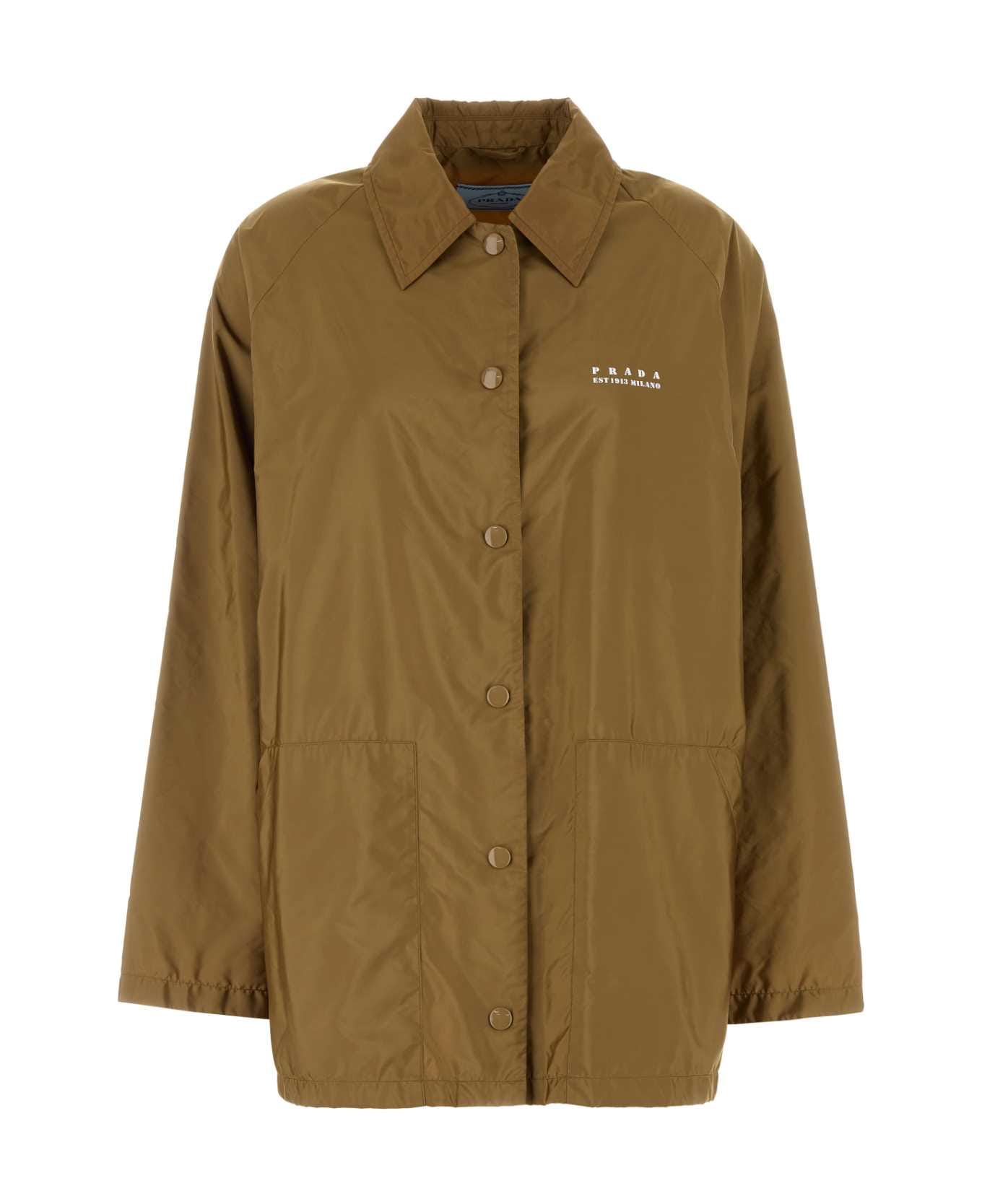 Prada Mud Re-nylon Windbreaker - SUGHERO
