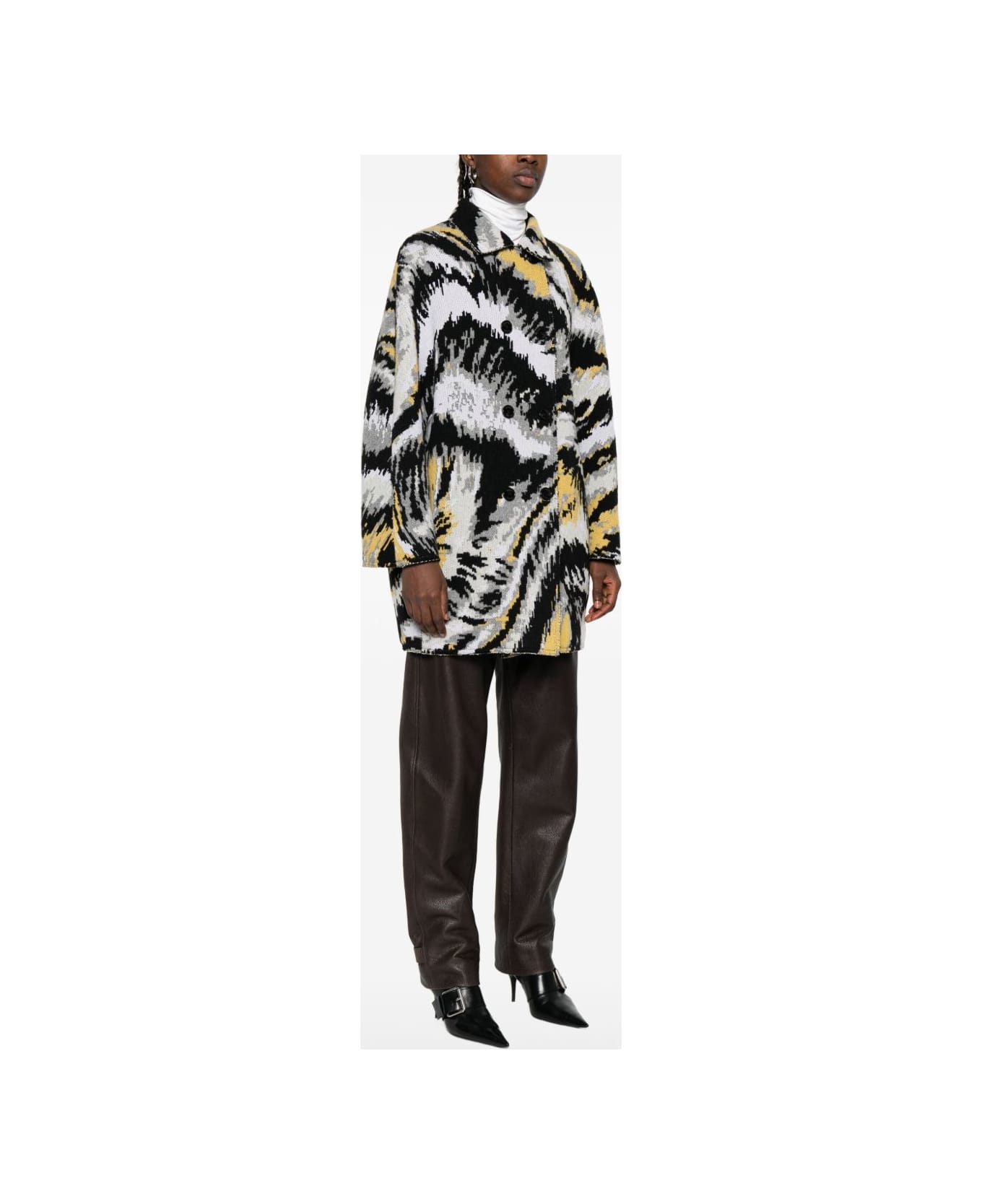 Missoni Wool Caban Coat - Black