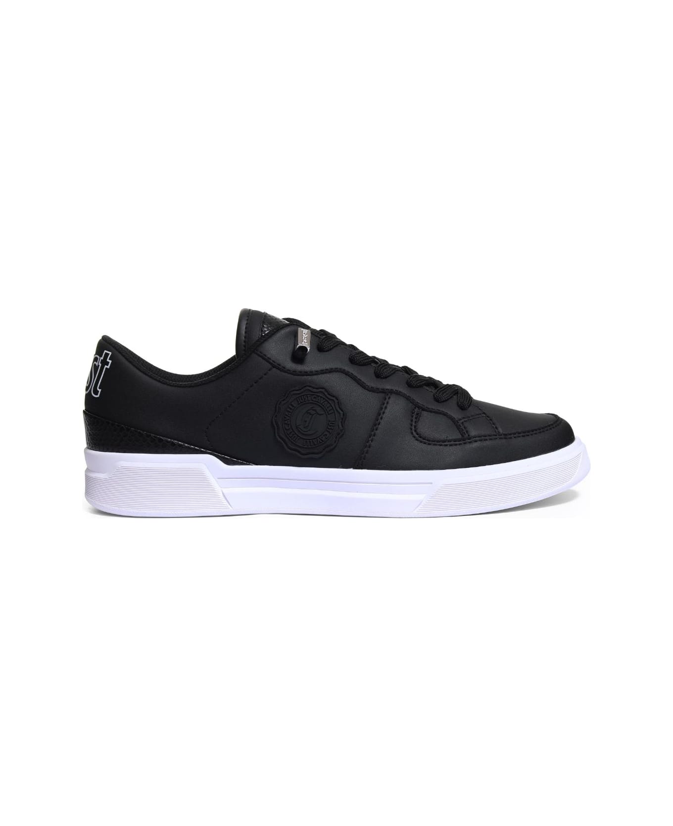 Just Cavalli Black Low Top Sneakers - Black