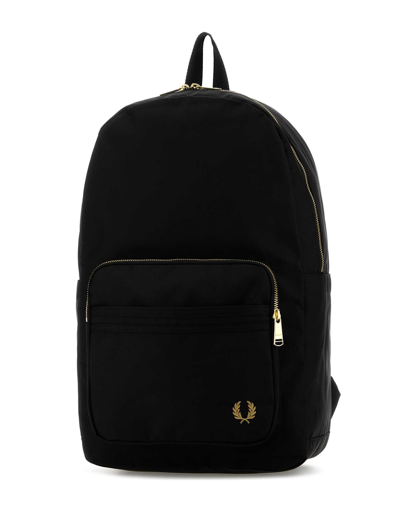 Fred Perry Black Canvas Backpack - 102BLACK