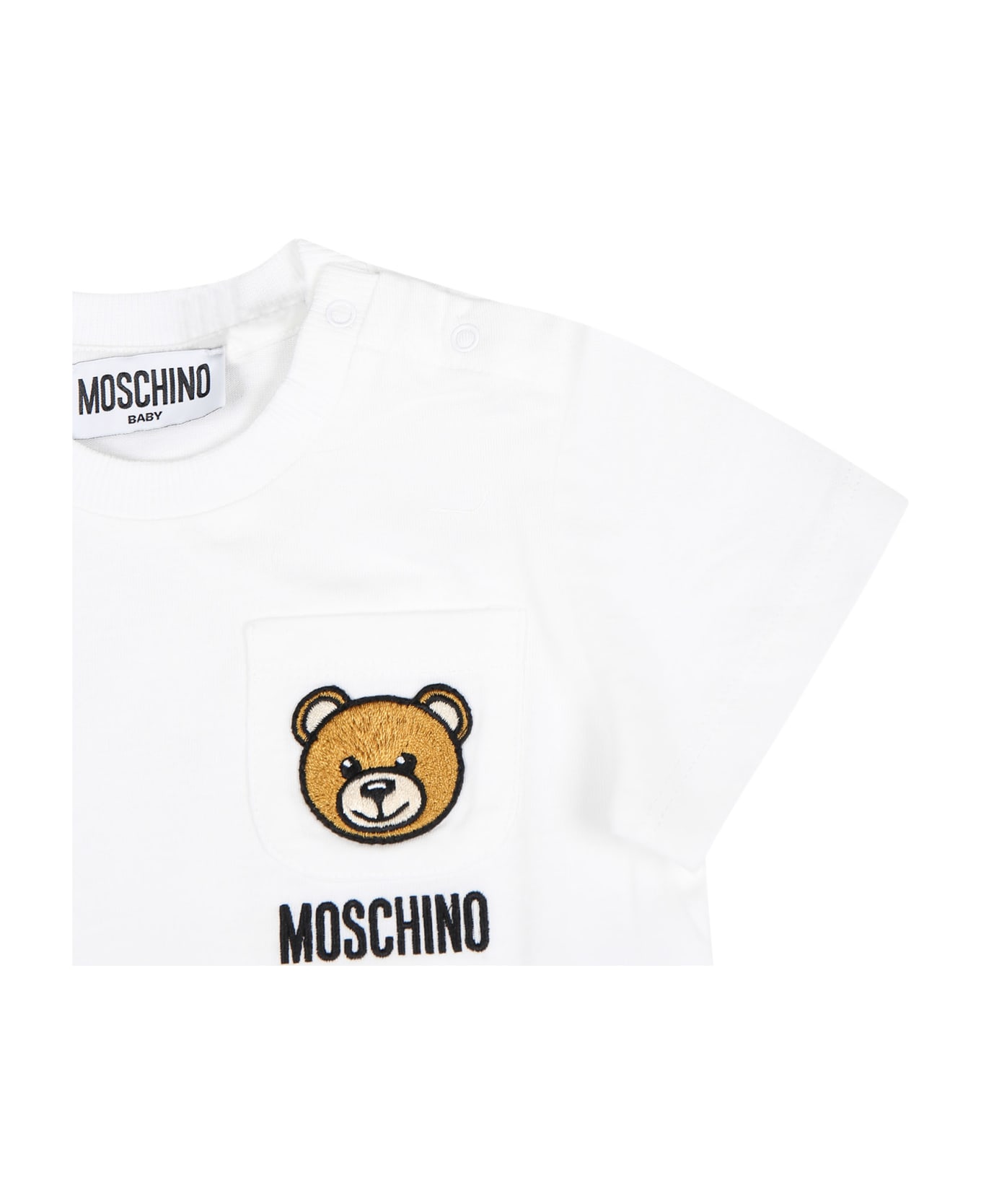 Moschino Multicolor Sports Suit For Baby Kids - YELLOW/WHITE ボトムス
