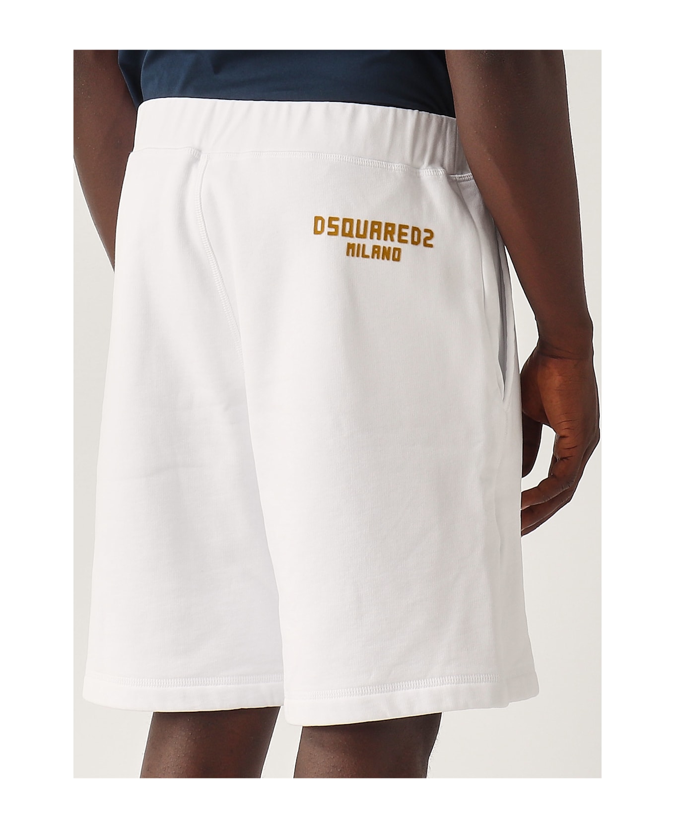 Dsquared2 Relax Dean Fit Short Shorts - BIANCO