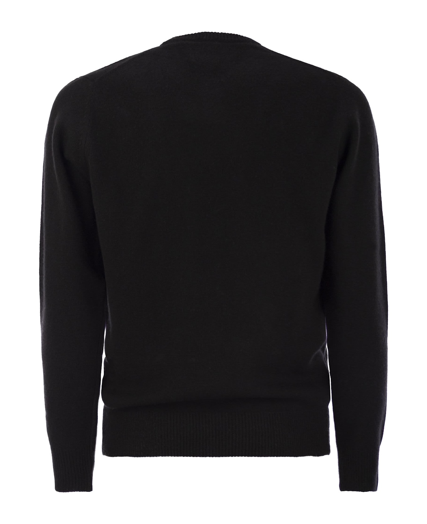 MC2 Saint Barth Off Piste Wool And Cashmere Blend Sweater - Black