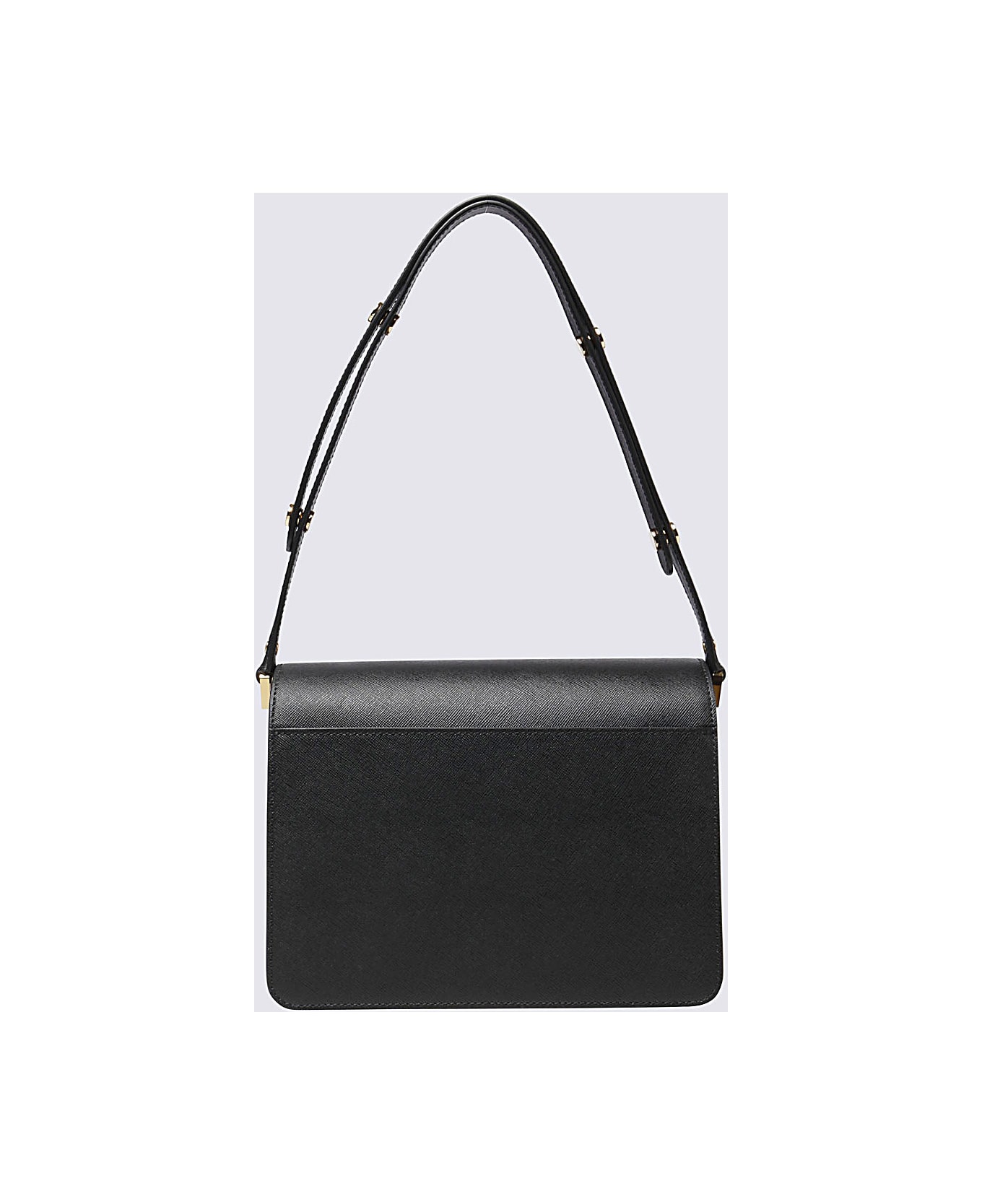 Marni Black Leather Trunk Shoulder Bag
