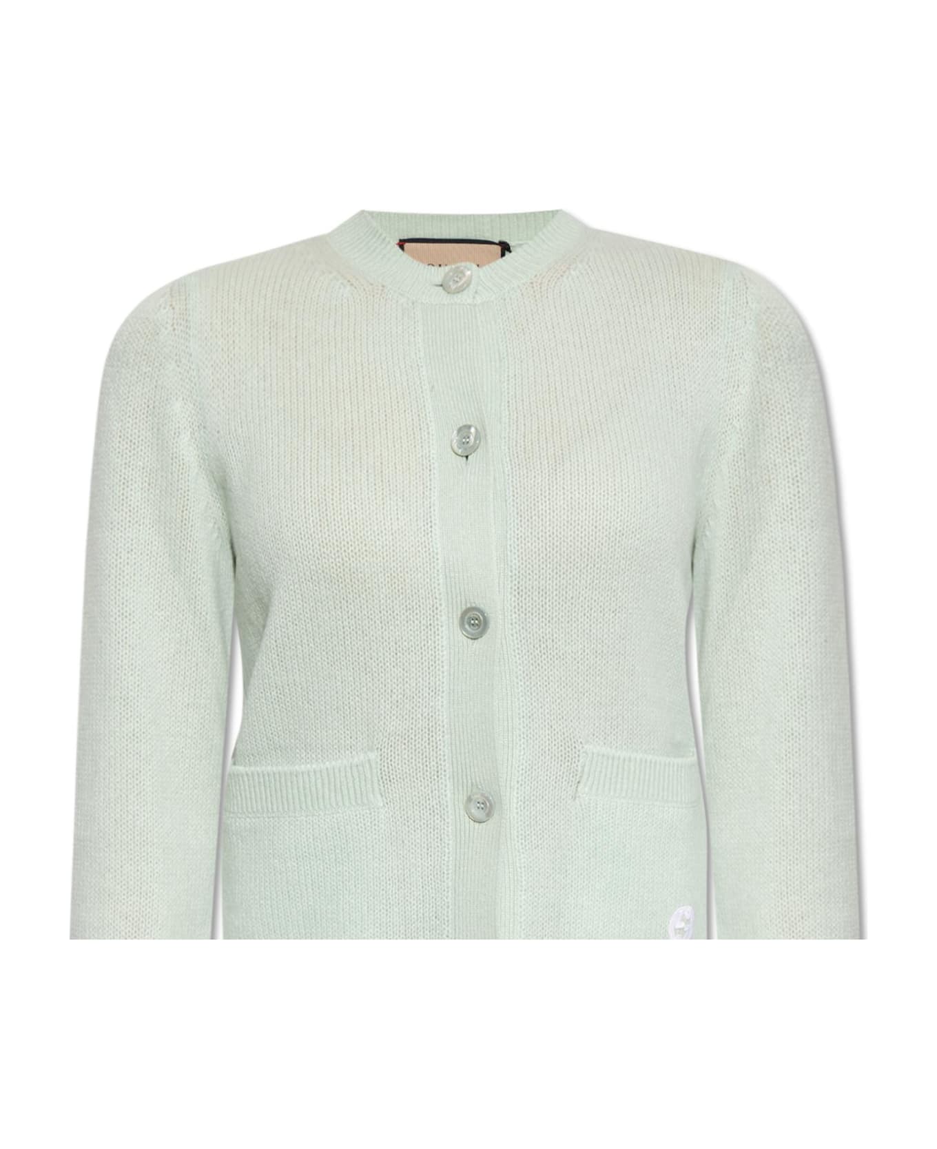 Gucci Buttoned Cardigan - Pale Mint