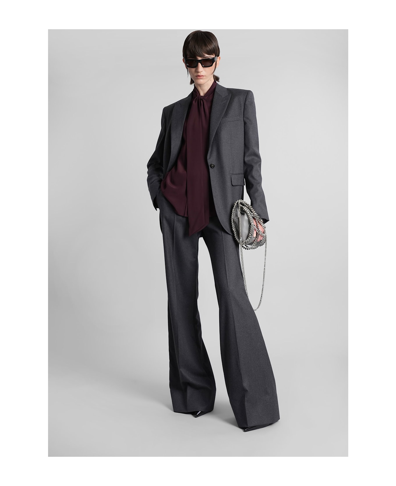 Stella McCartney Blazer In Grey Viscose - grey