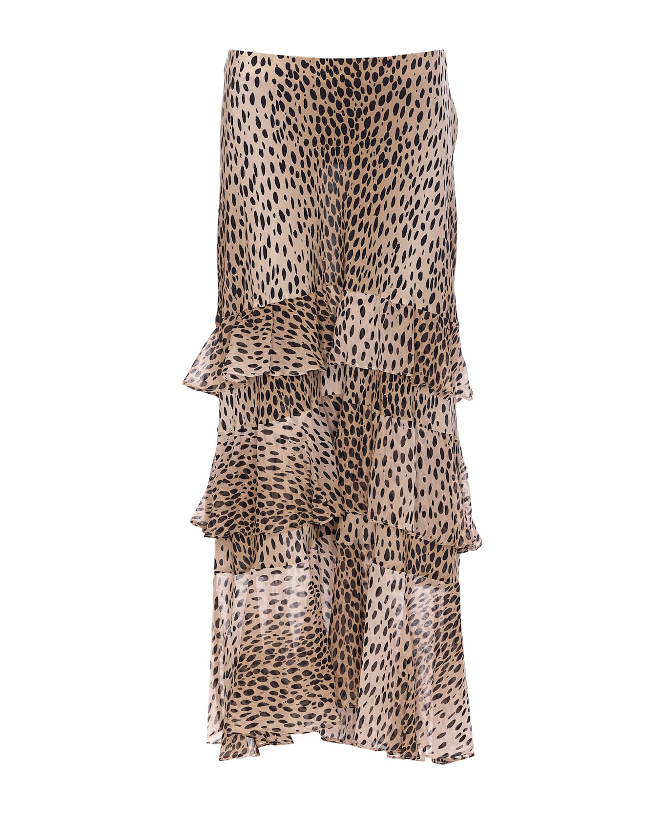 RIXO Preslee Skirt - Brown