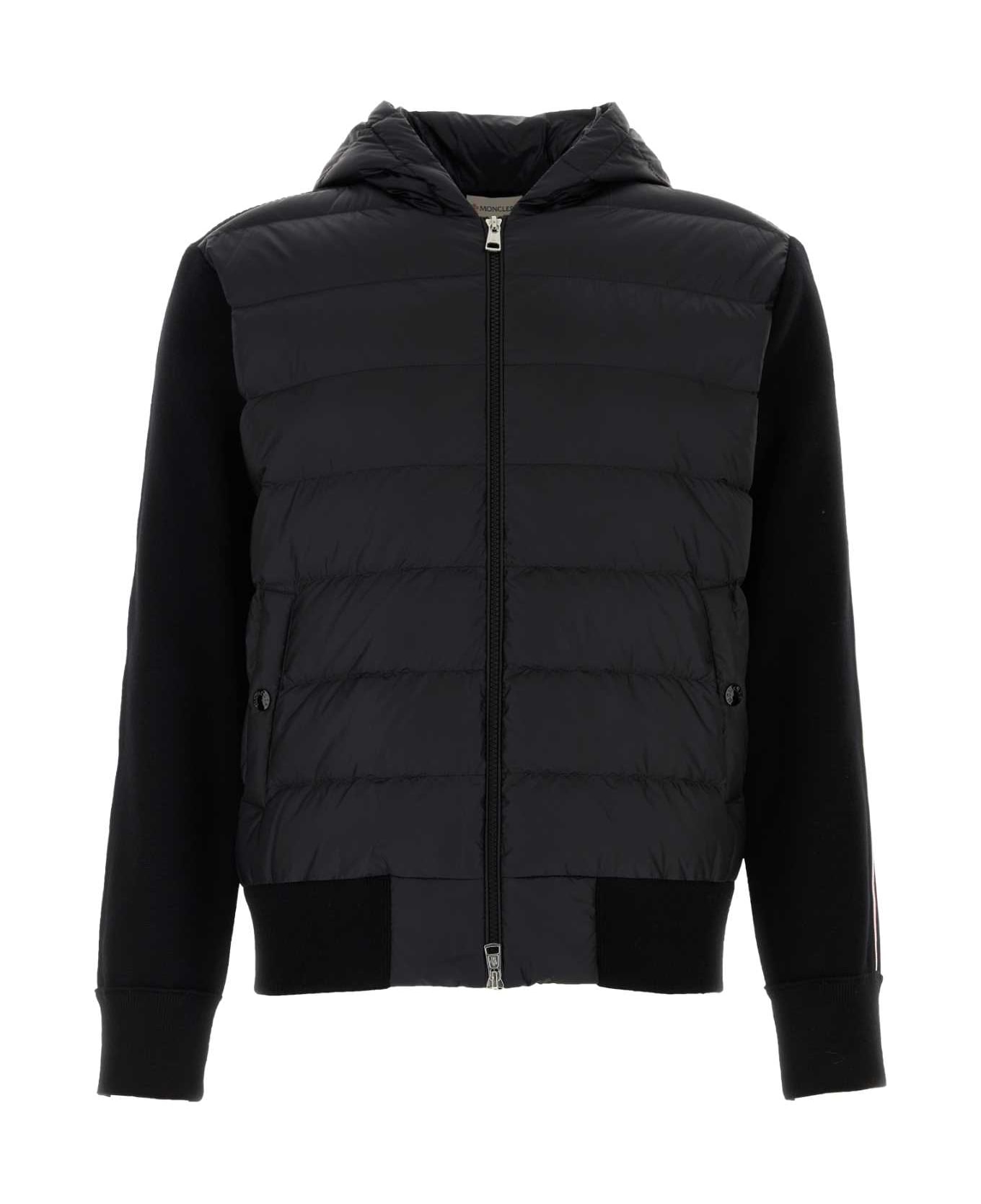 Moncler Cardigan With Padded Hood - 999