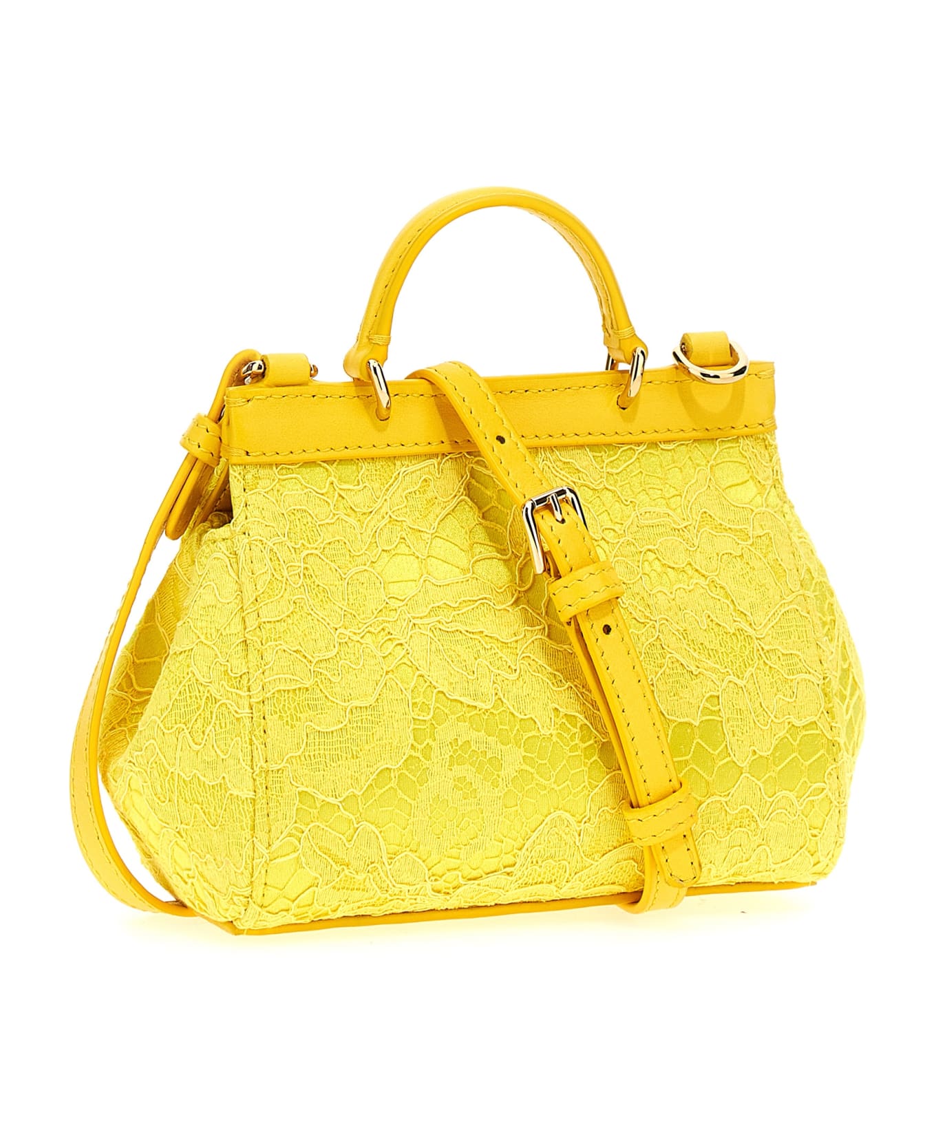 Dolce & Gabbana 'sicily Mini' Handbag - Yellow