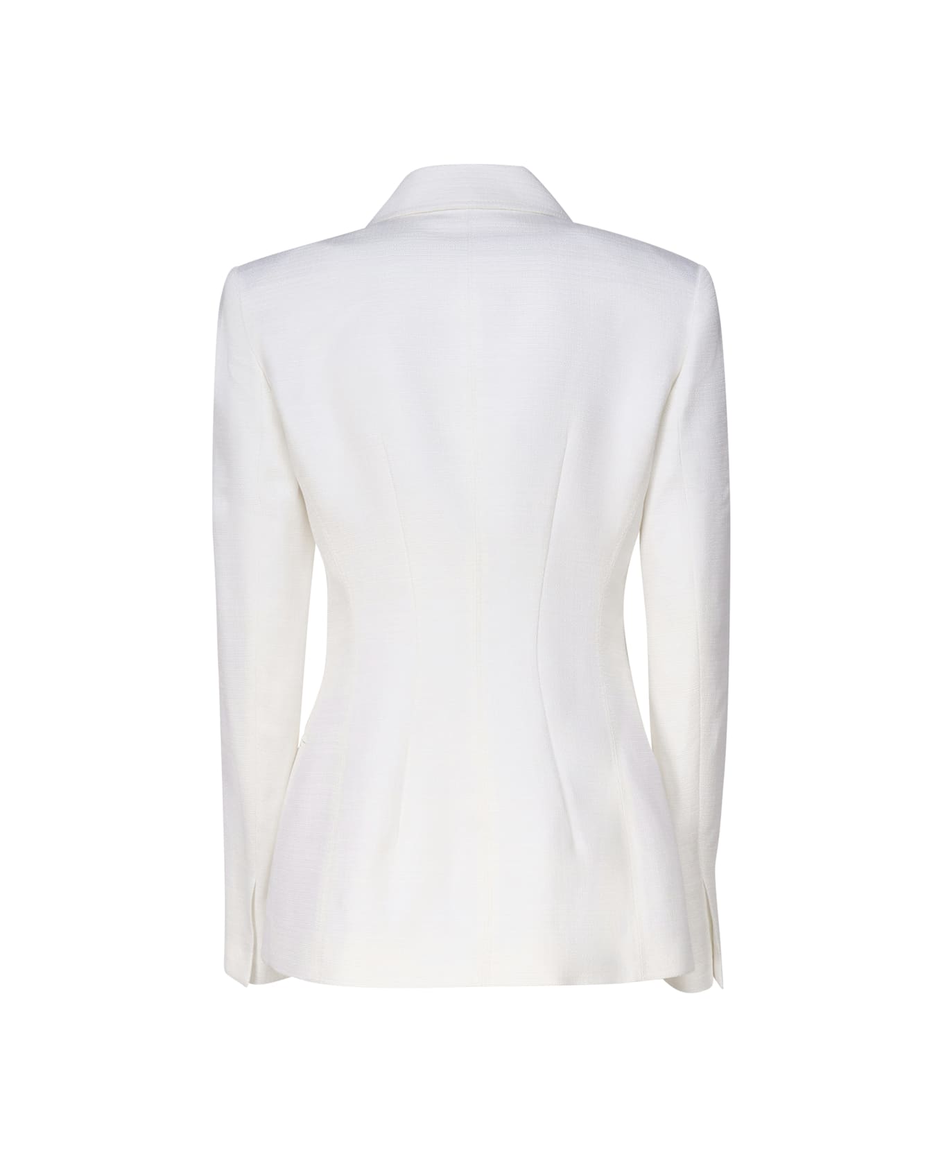 Genny Double-breasted Jacket - White