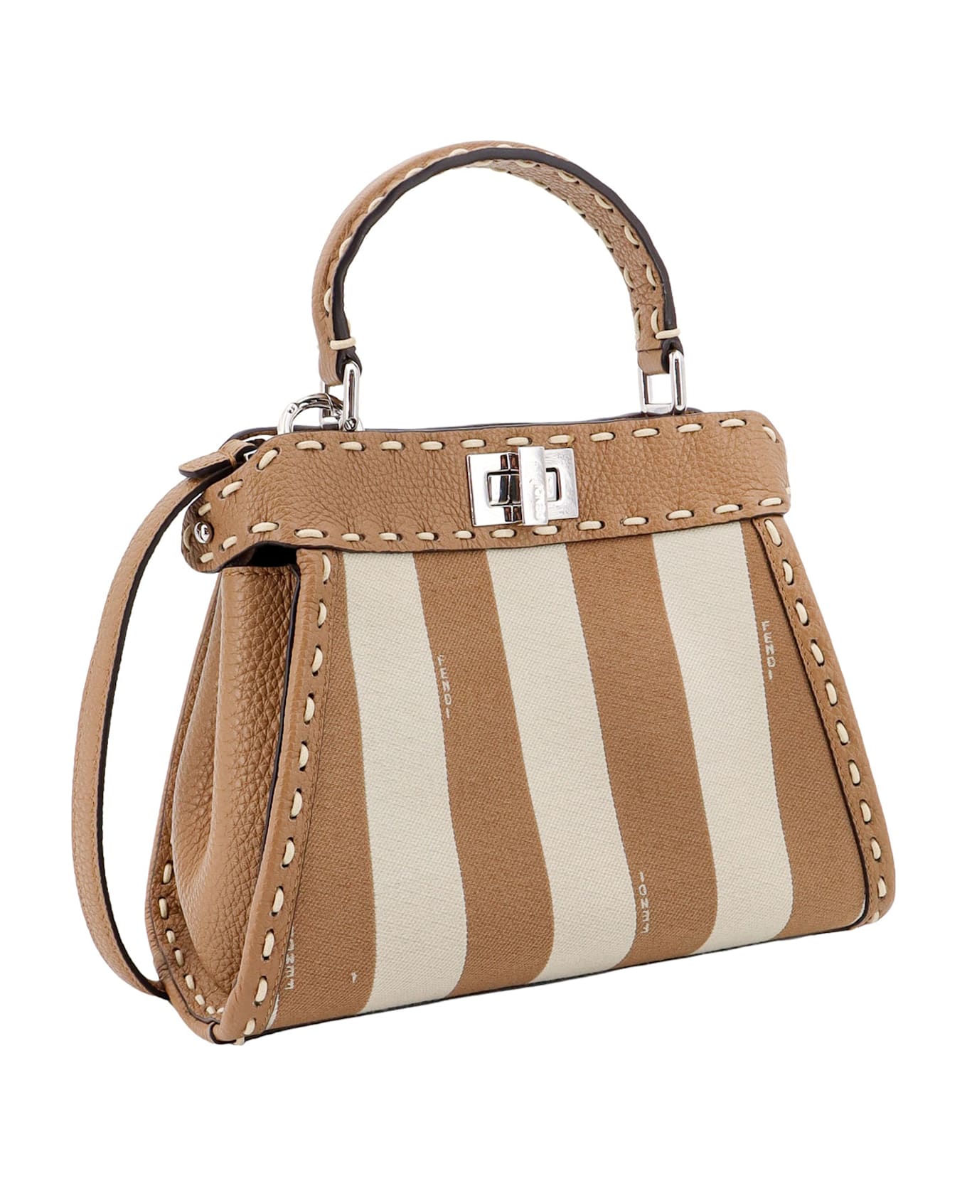 Fendi Peekaboo Mini Handbag - Beige