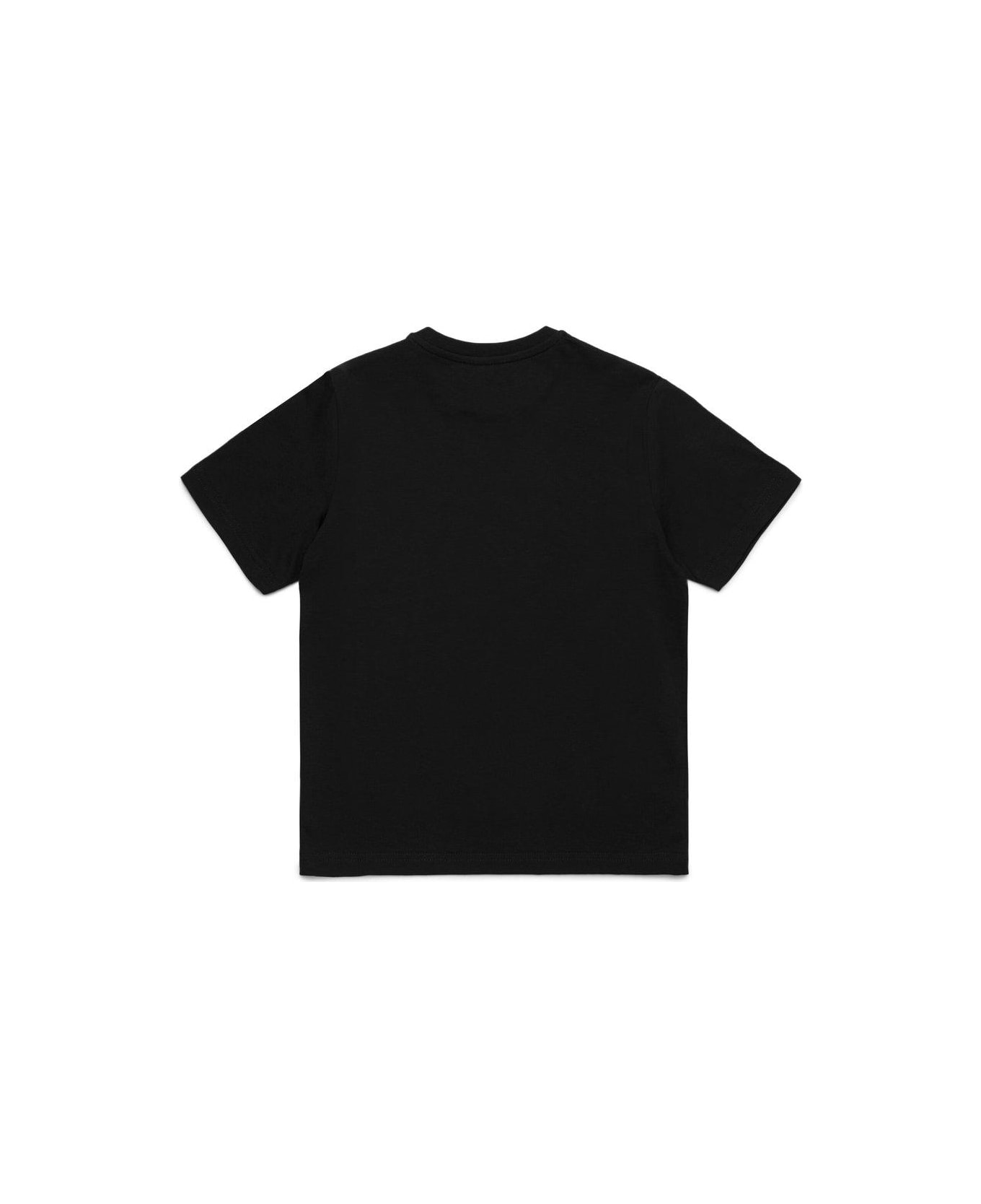 Dsquared2 Logo Detailed Crewneck T-shirt - Black